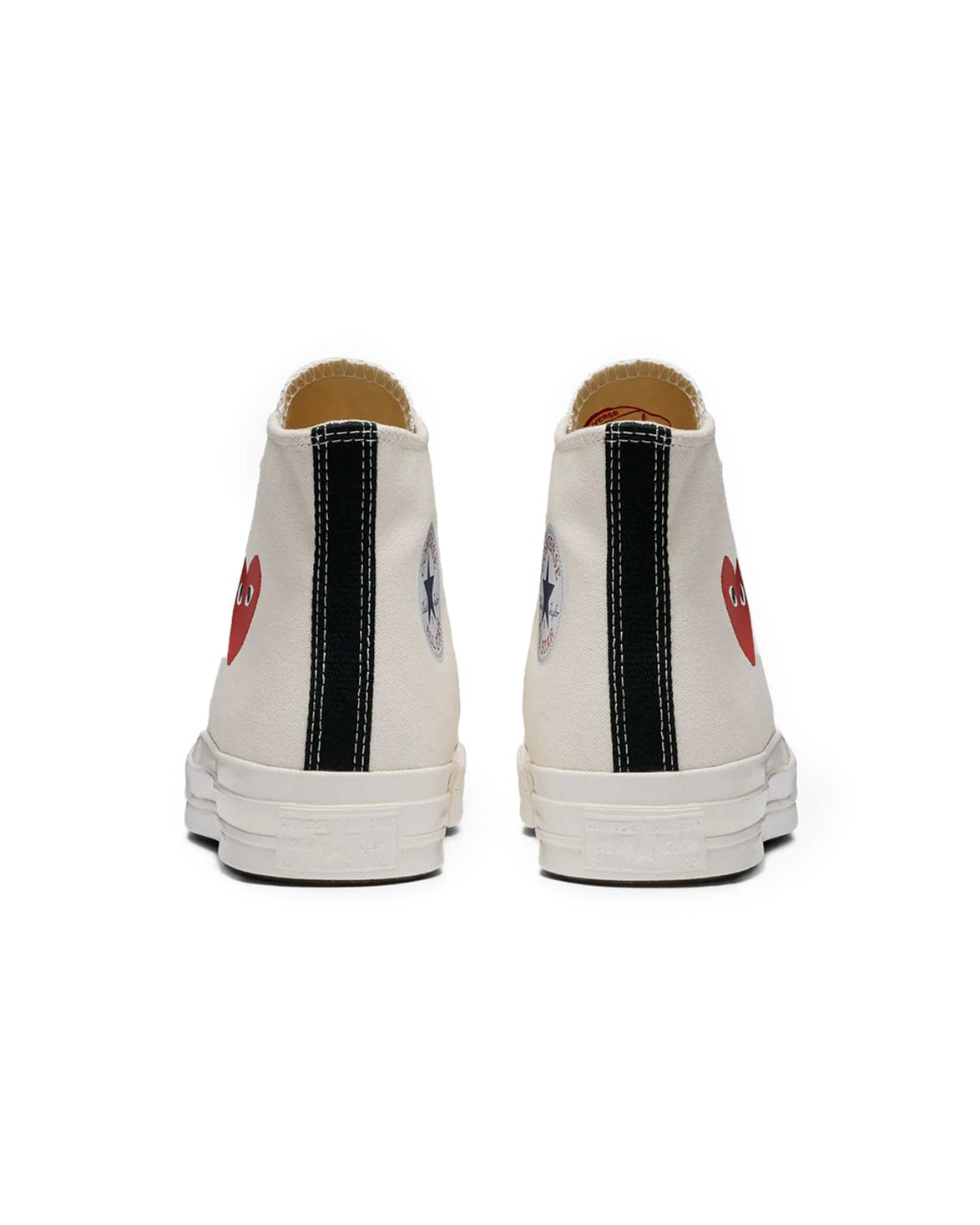Converse Small Heart High Top Sneakers Beige