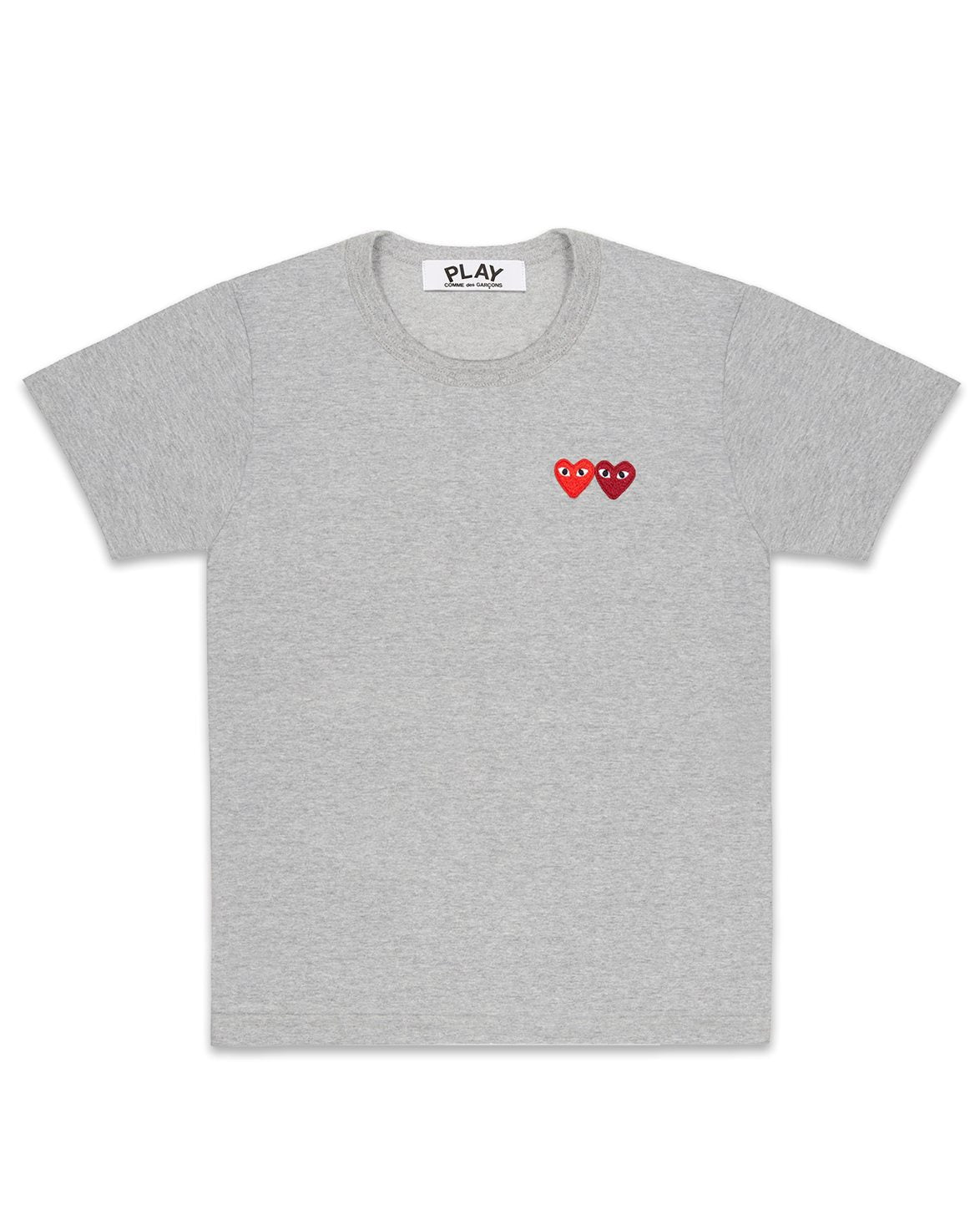 Double Heart T-Shirt Grey