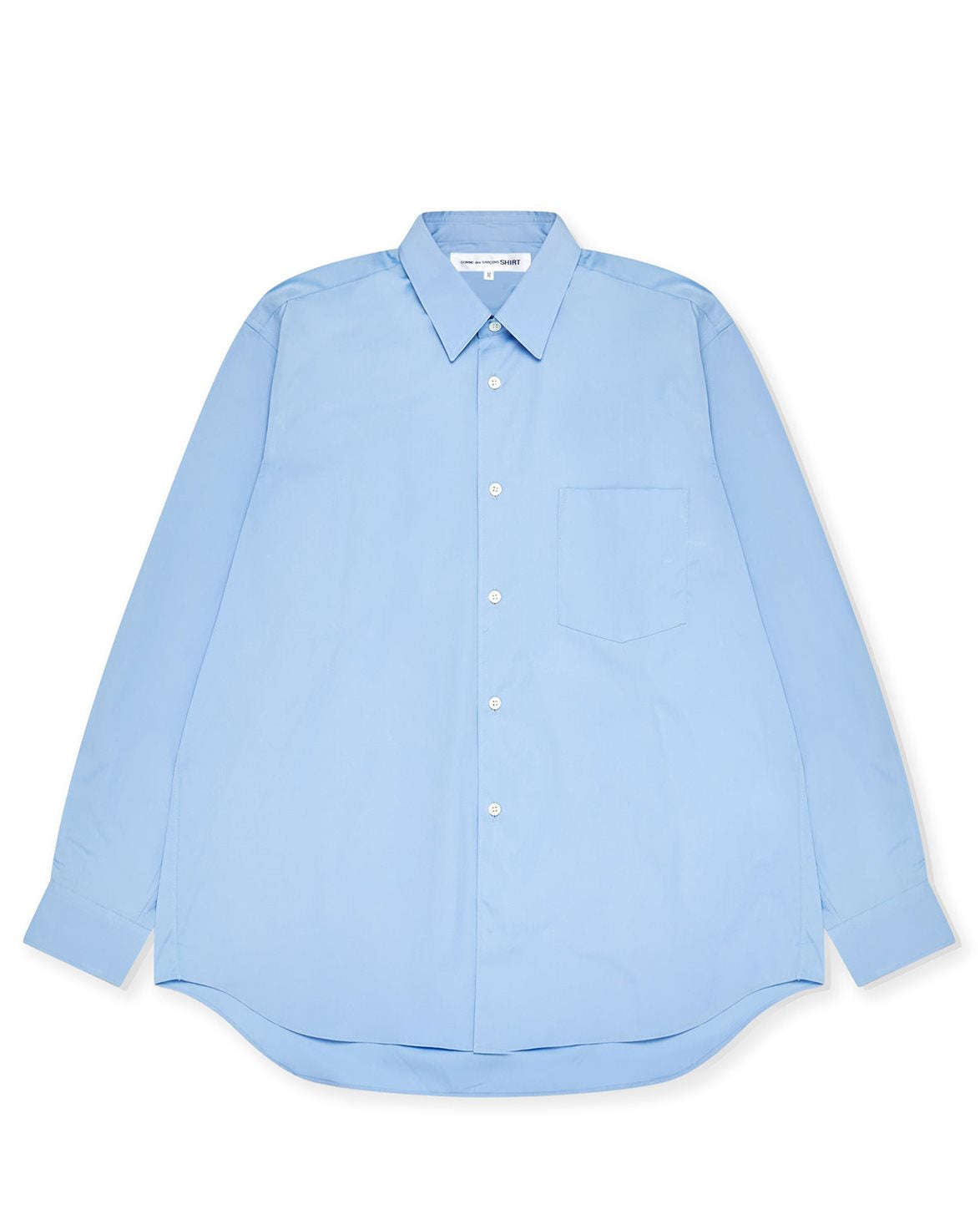 Wide Fit Cotton Shirt Sky