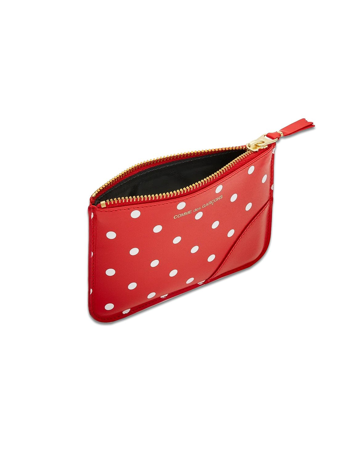 Polka Dot Zip Pouch Red