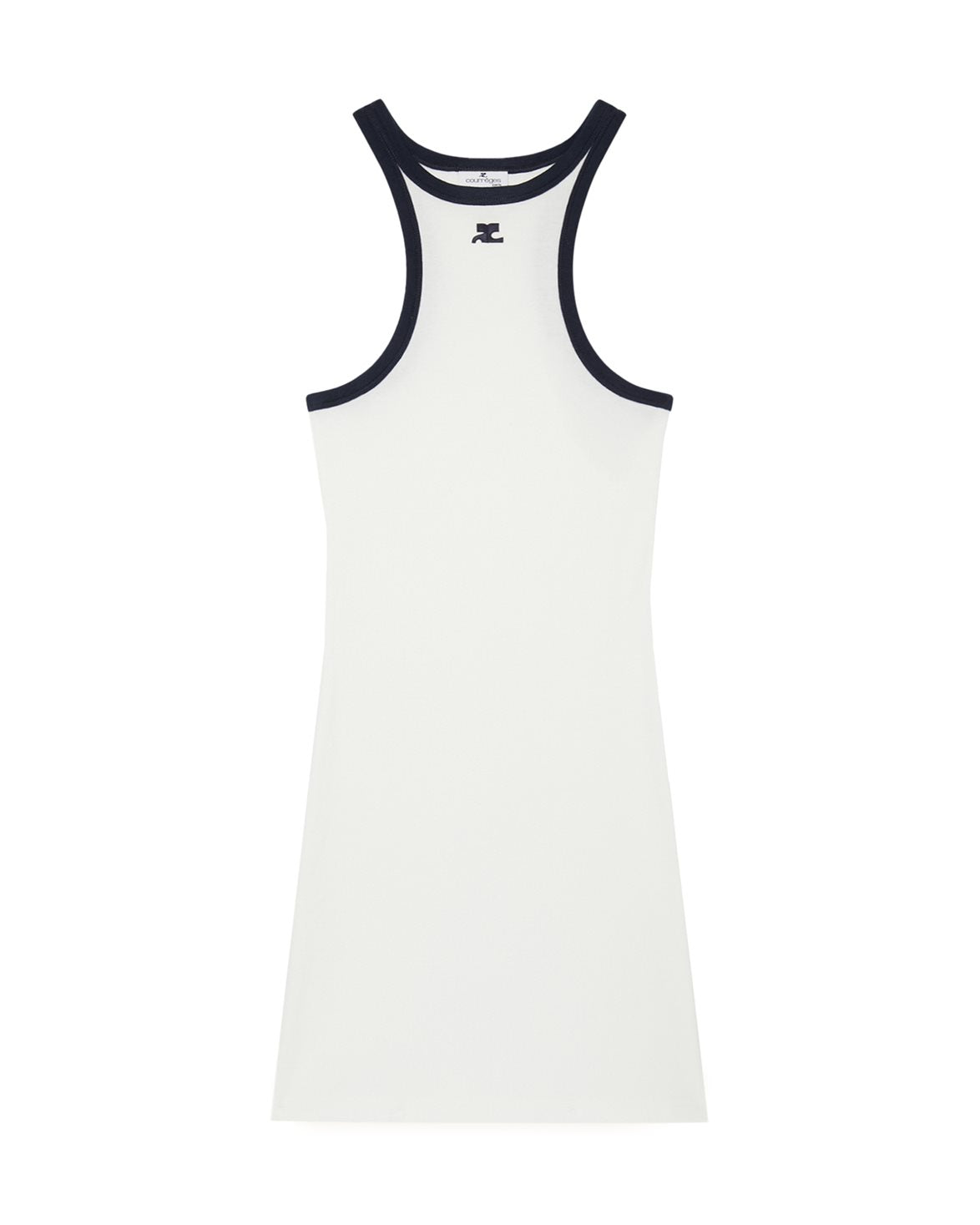 Contrast Scuba Mini Dress Blanc Heritage/Navy