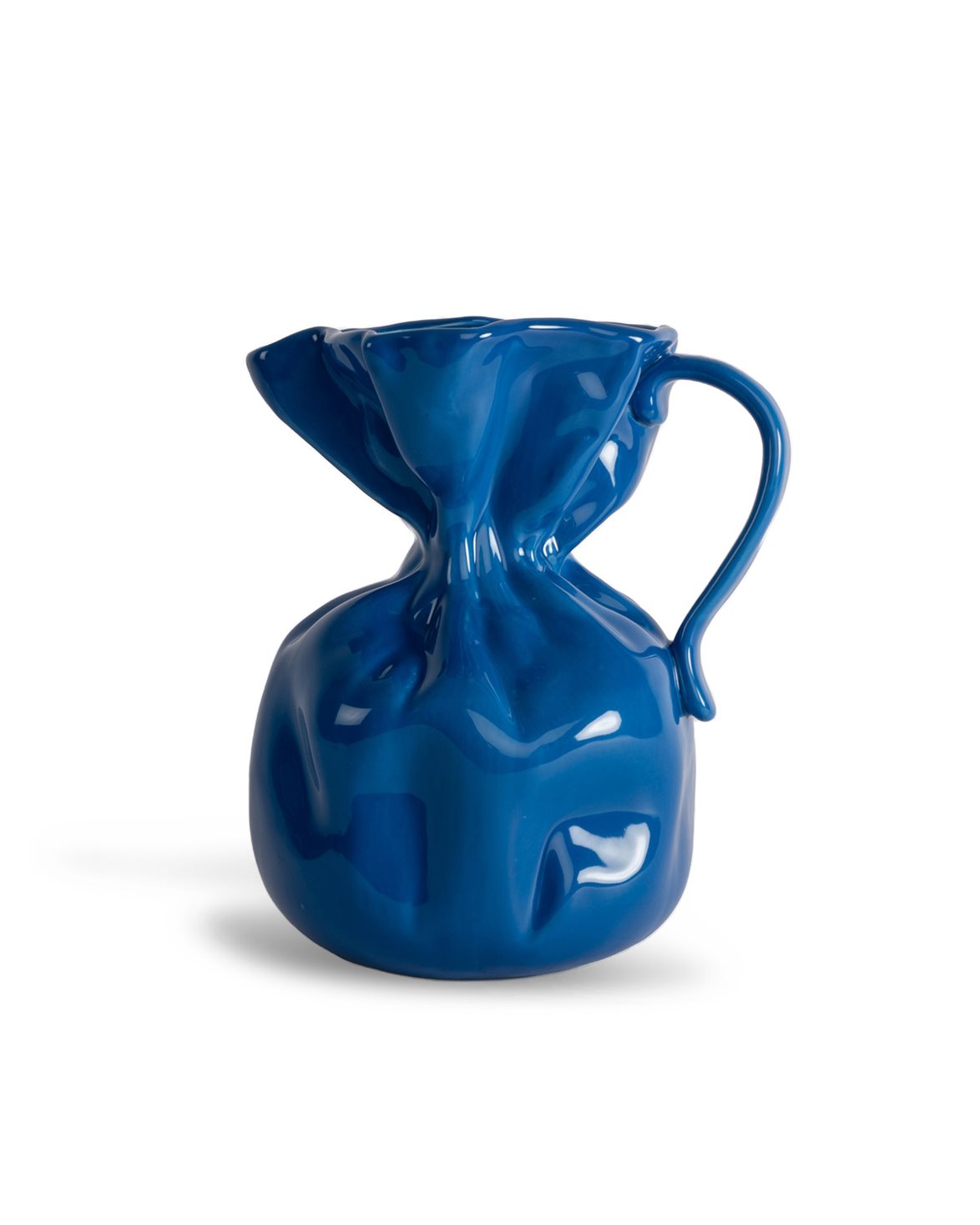 Crumple Vase Blue