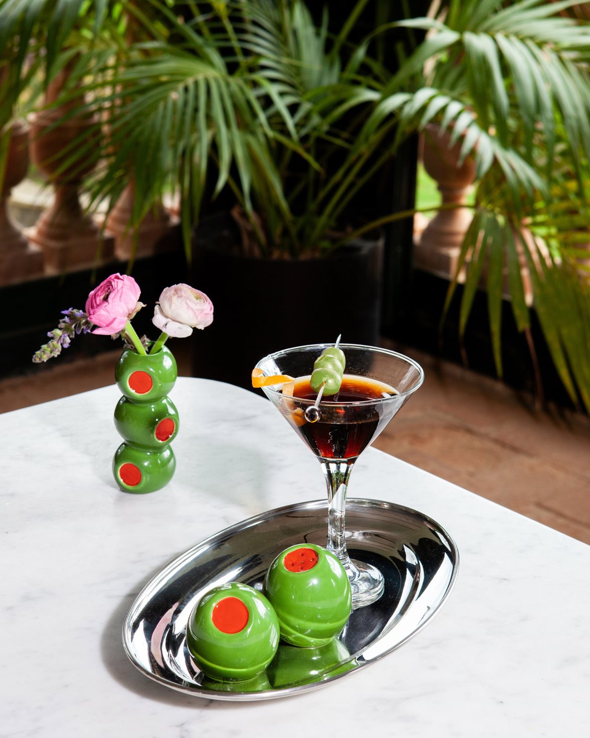 Olivia Salt & Pepper Set Green