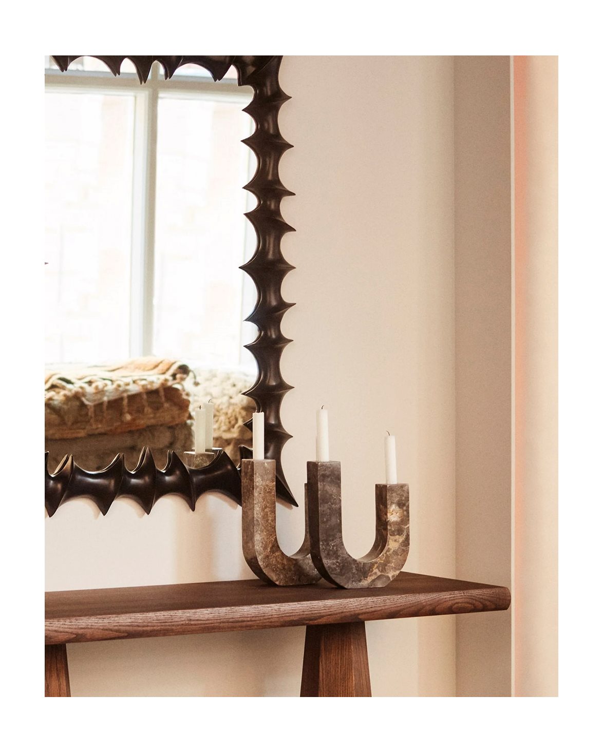 Arco Candle Holder Grey