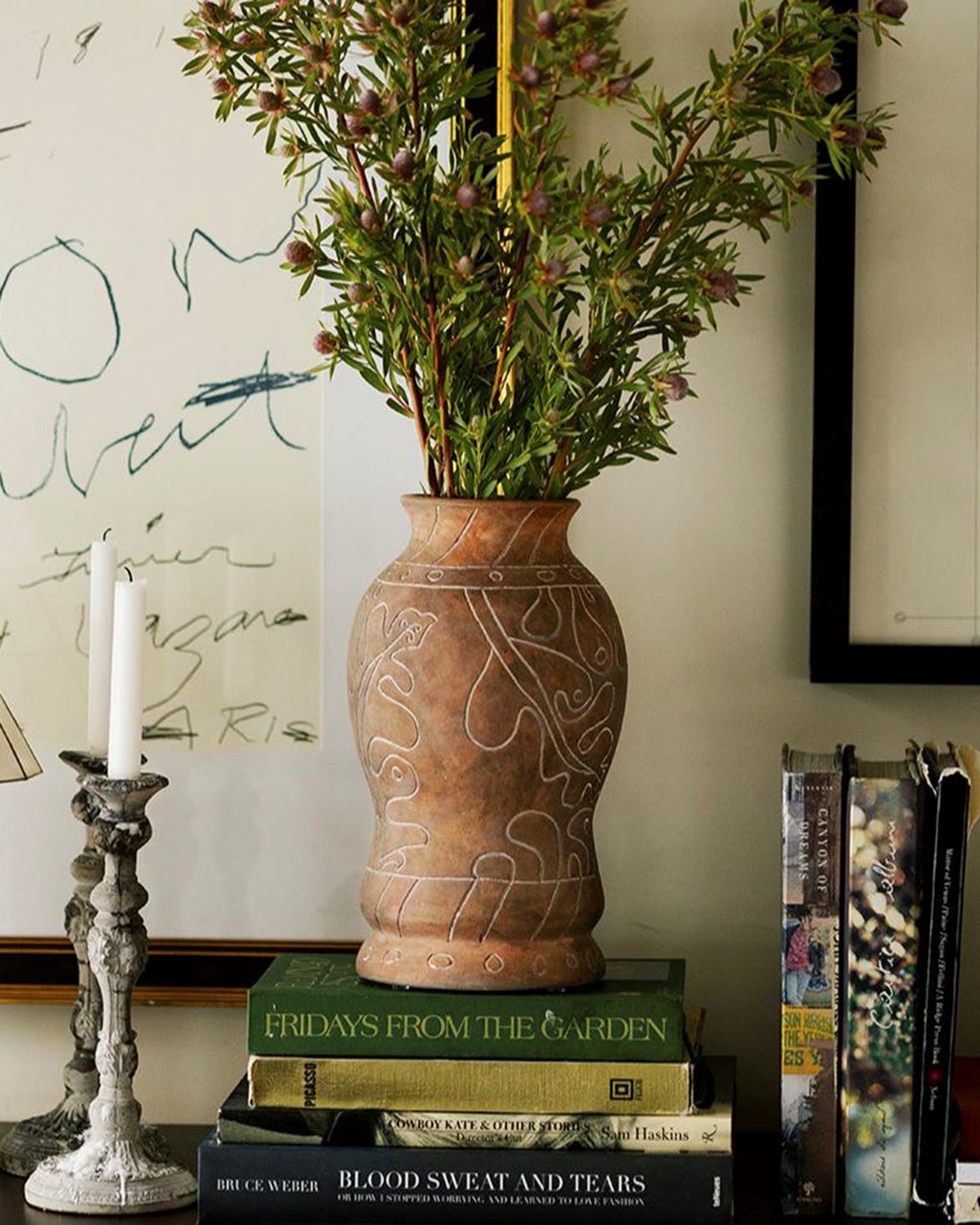 Frida Vase Tall Brown