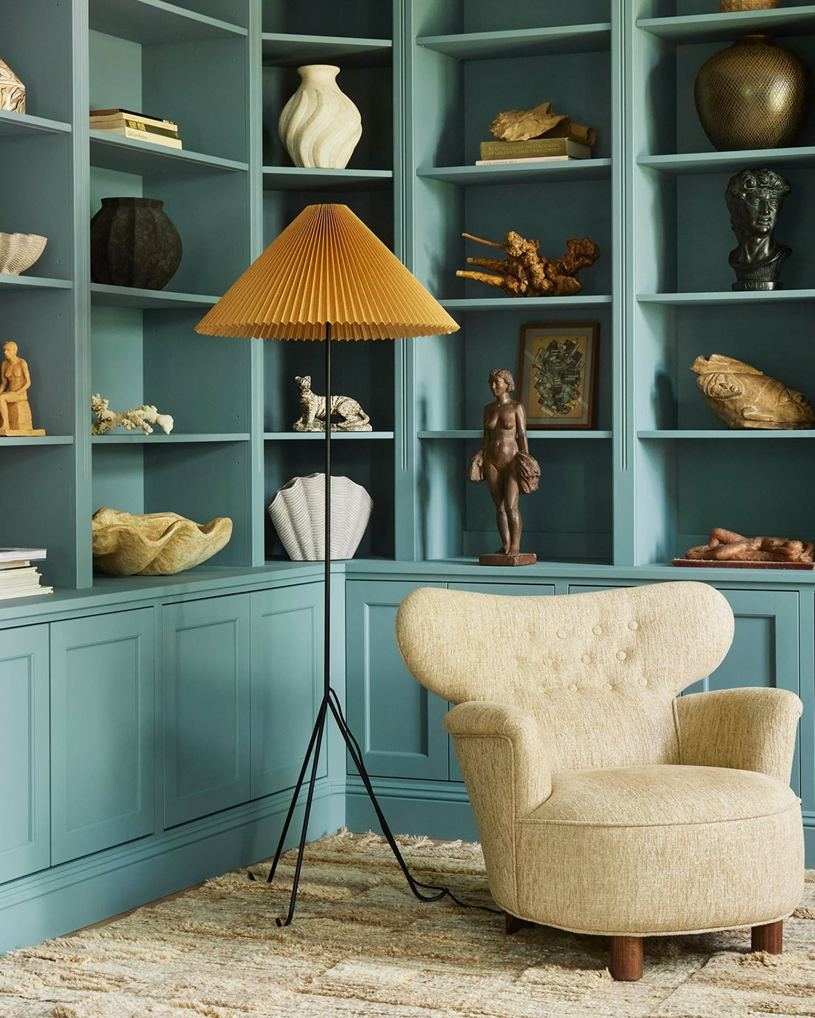 Geraldine Floor Lamp Waxed Paper/Metal