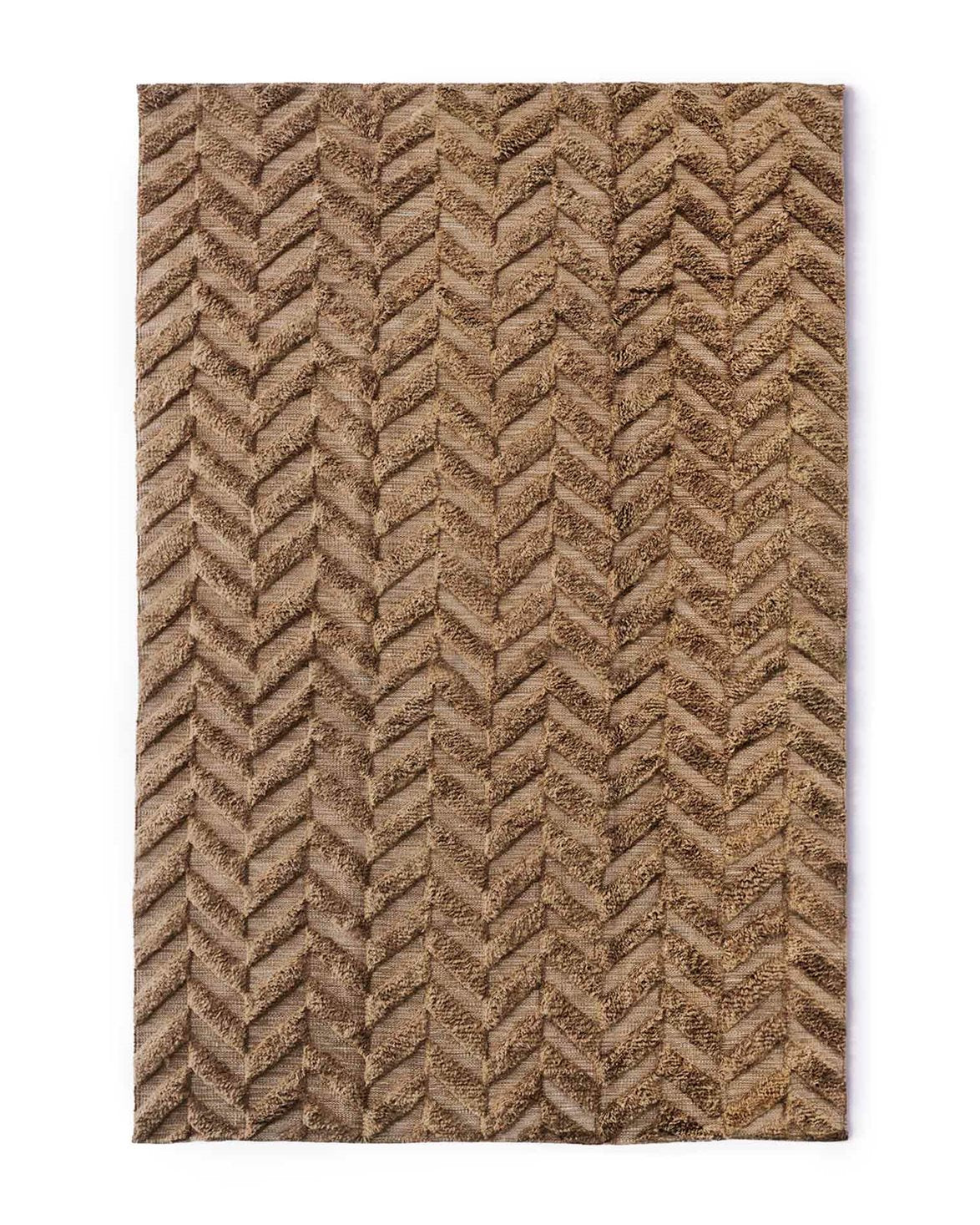 Herringbone Rug Brown