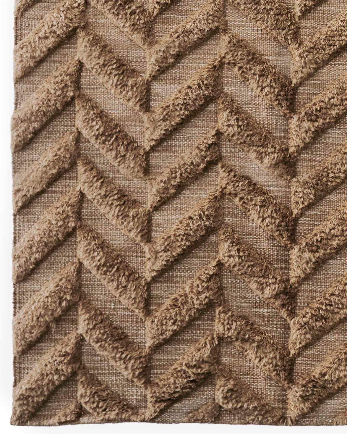 Herringbone Rug Brown