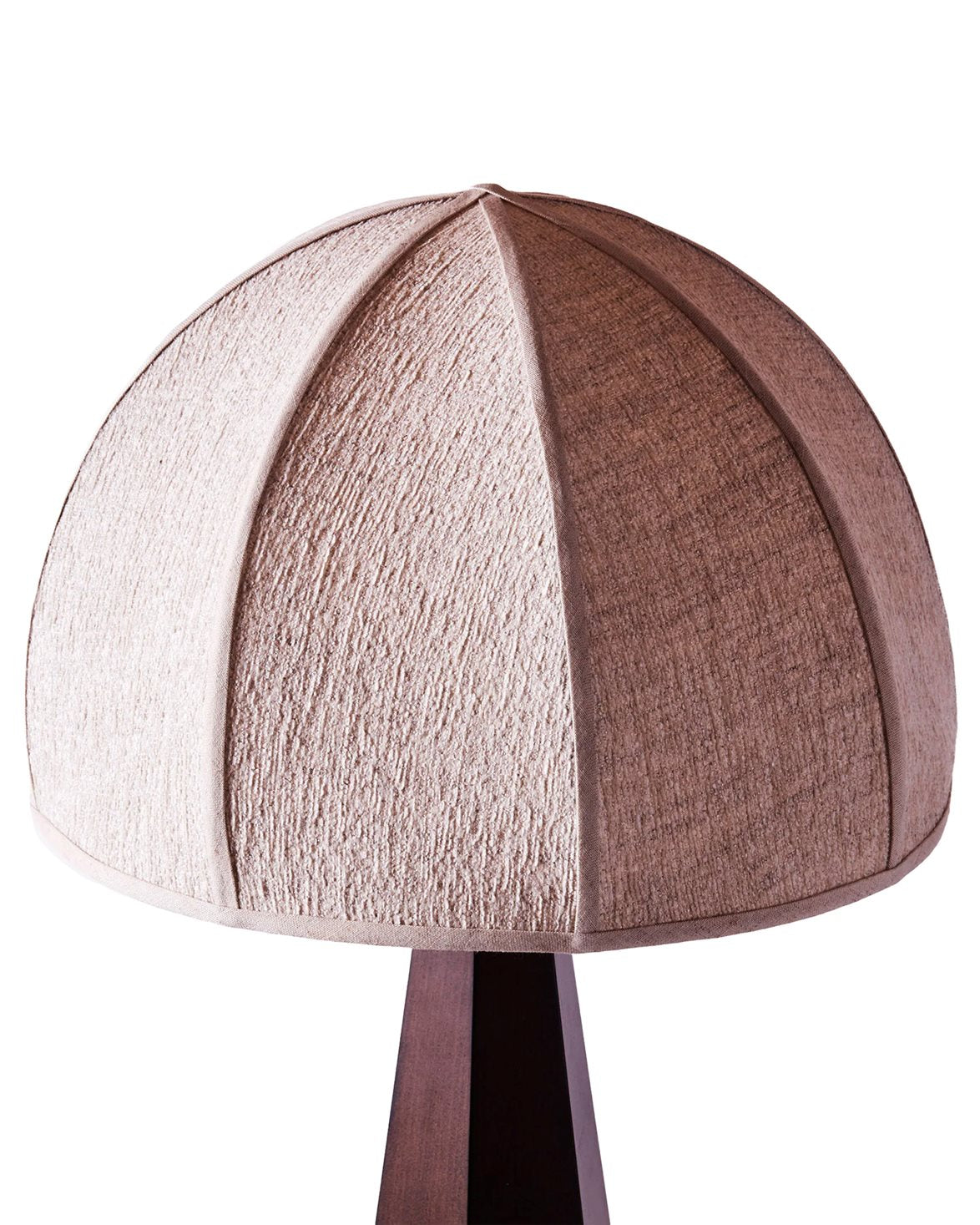 Hexagon Table Lamp Beige/Dark Brown