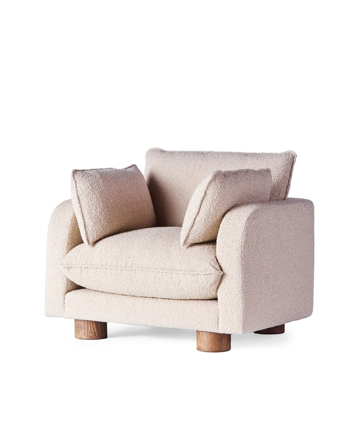 Miles Armchair Beige Boucle