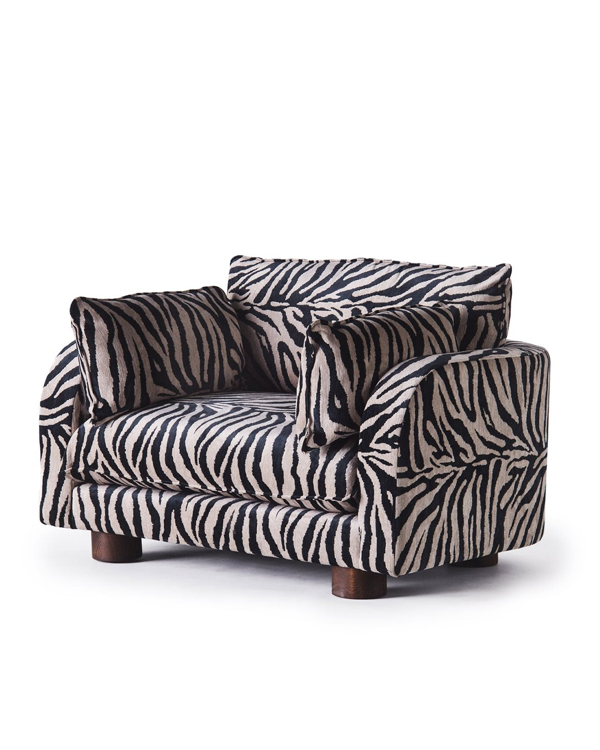 Miles Love Seat Zebra