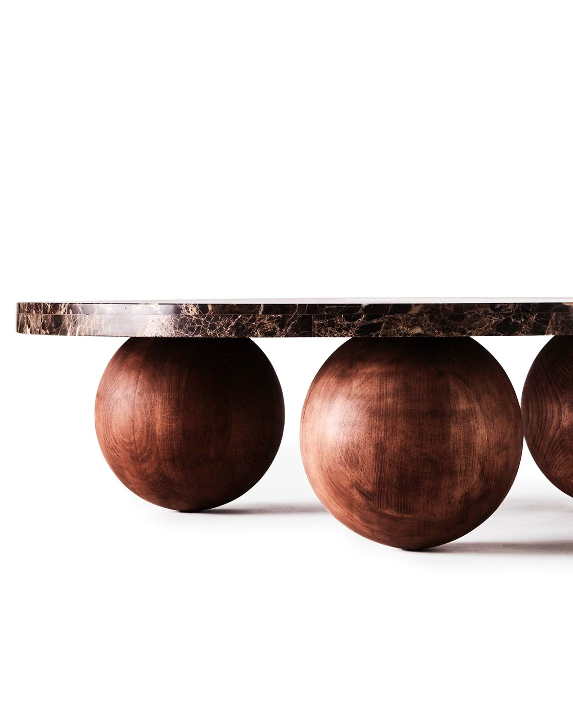 Sphere Sofa Table Round Dark Emprador