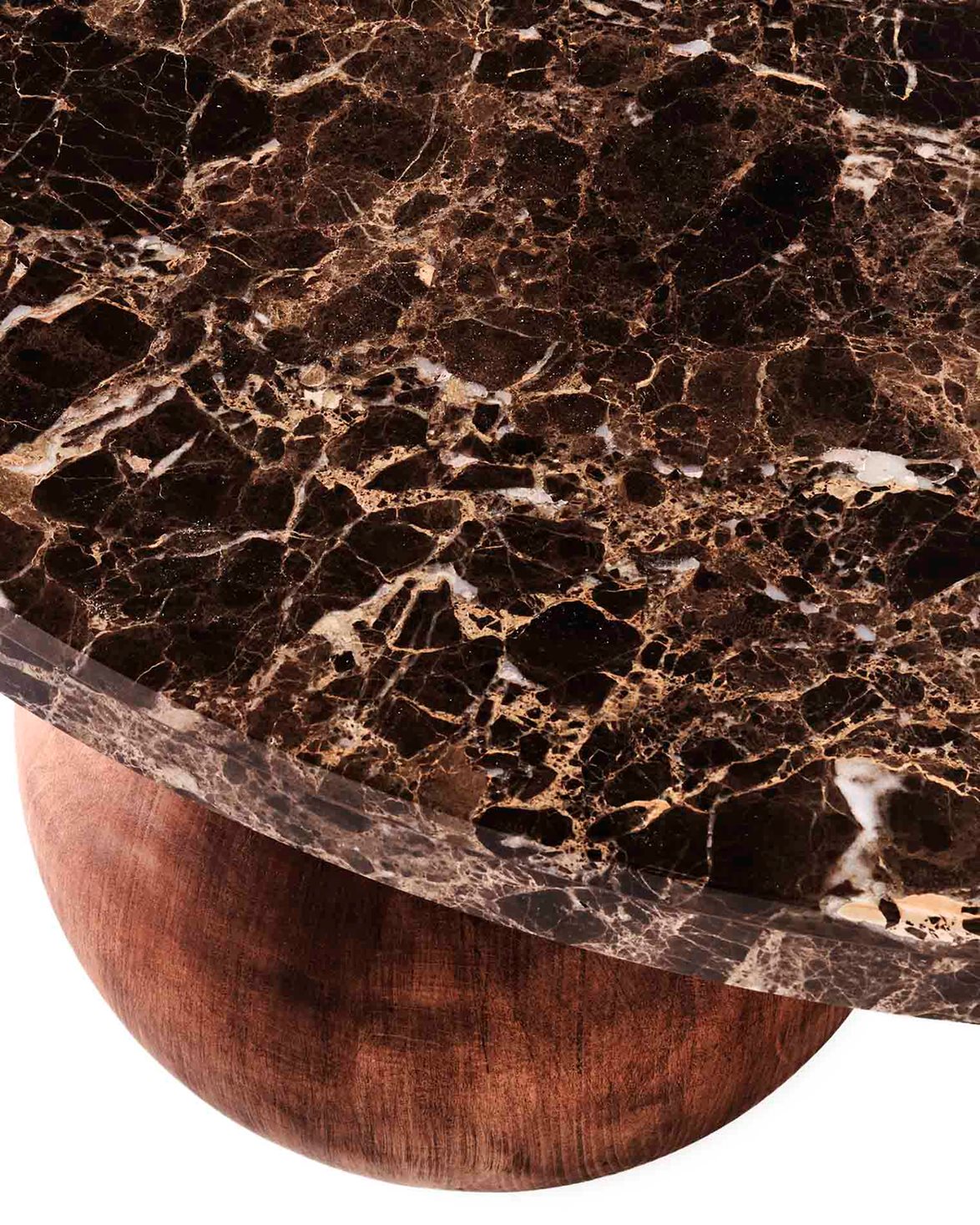 Sphere Sofa Table Round Dark Emprador