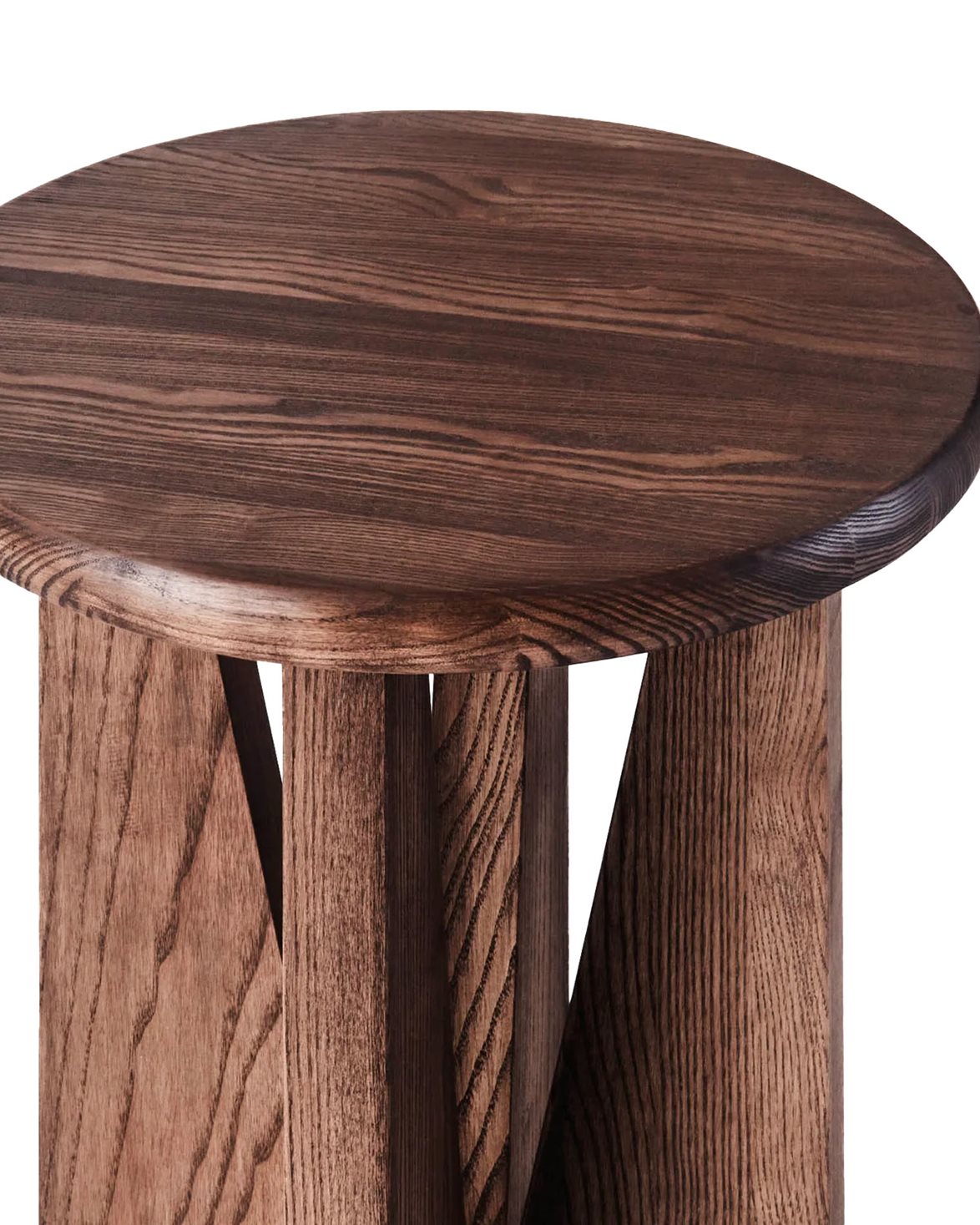 V Side Table Stained Ash