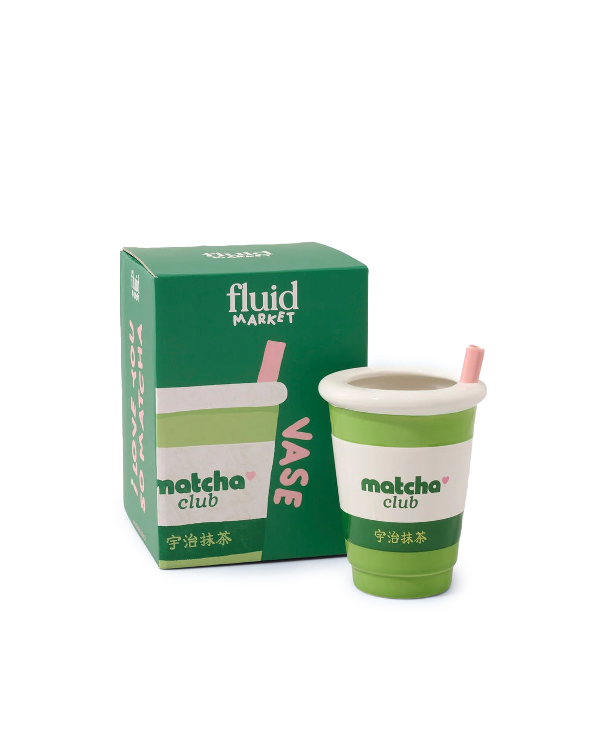Vase Matcha Club Green