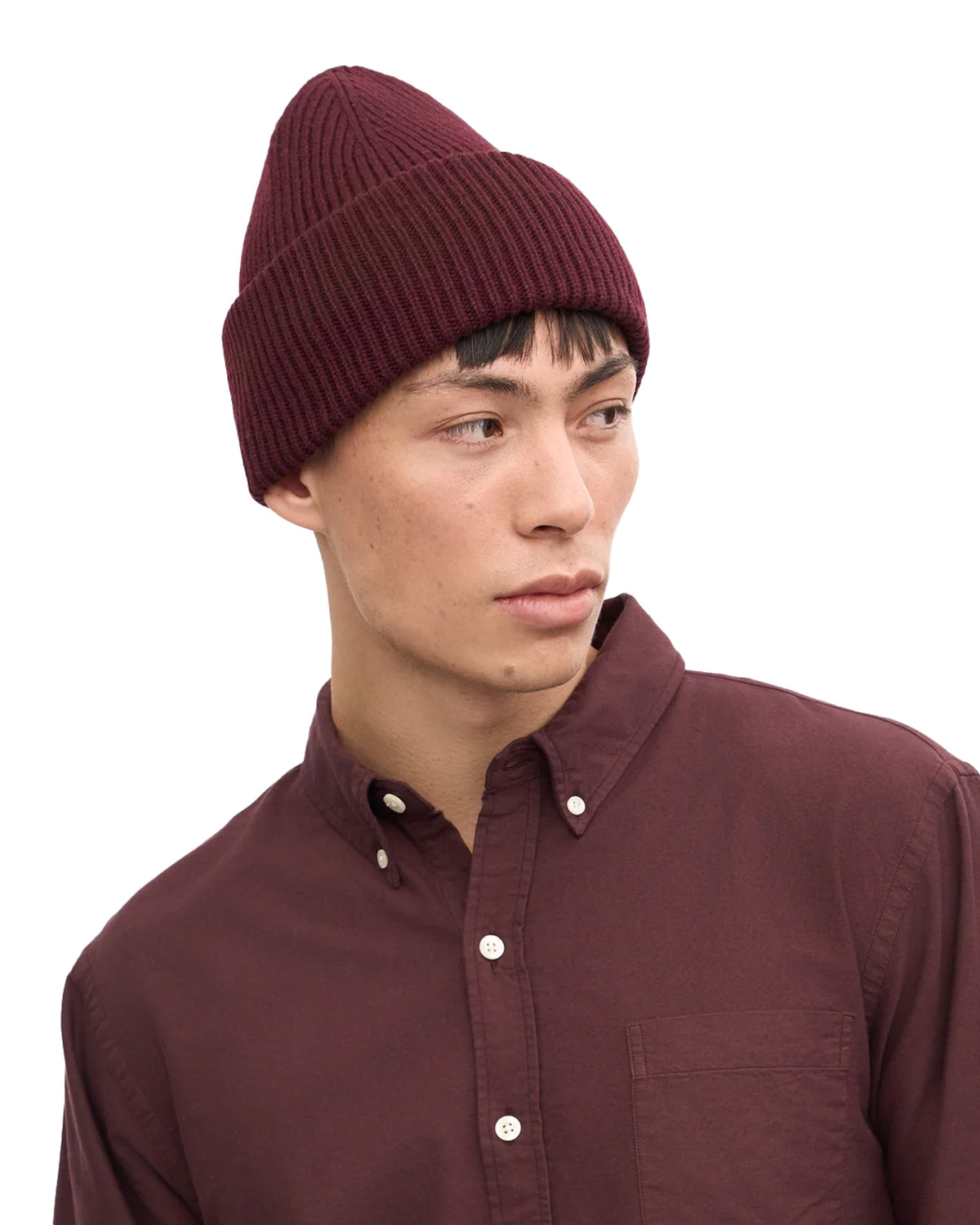 Merino Wool Hat Oxblood Red