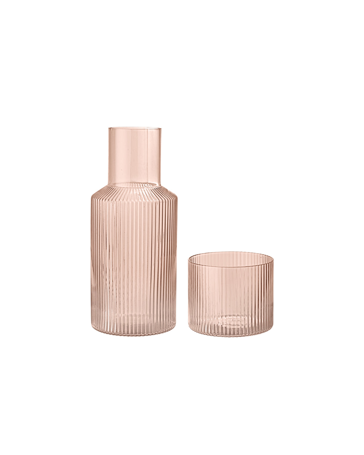 Ripple Small Carafe Set Blush
