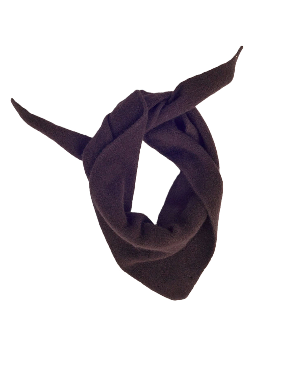 Lambswool/Caregora Bandana Scarf Espresso