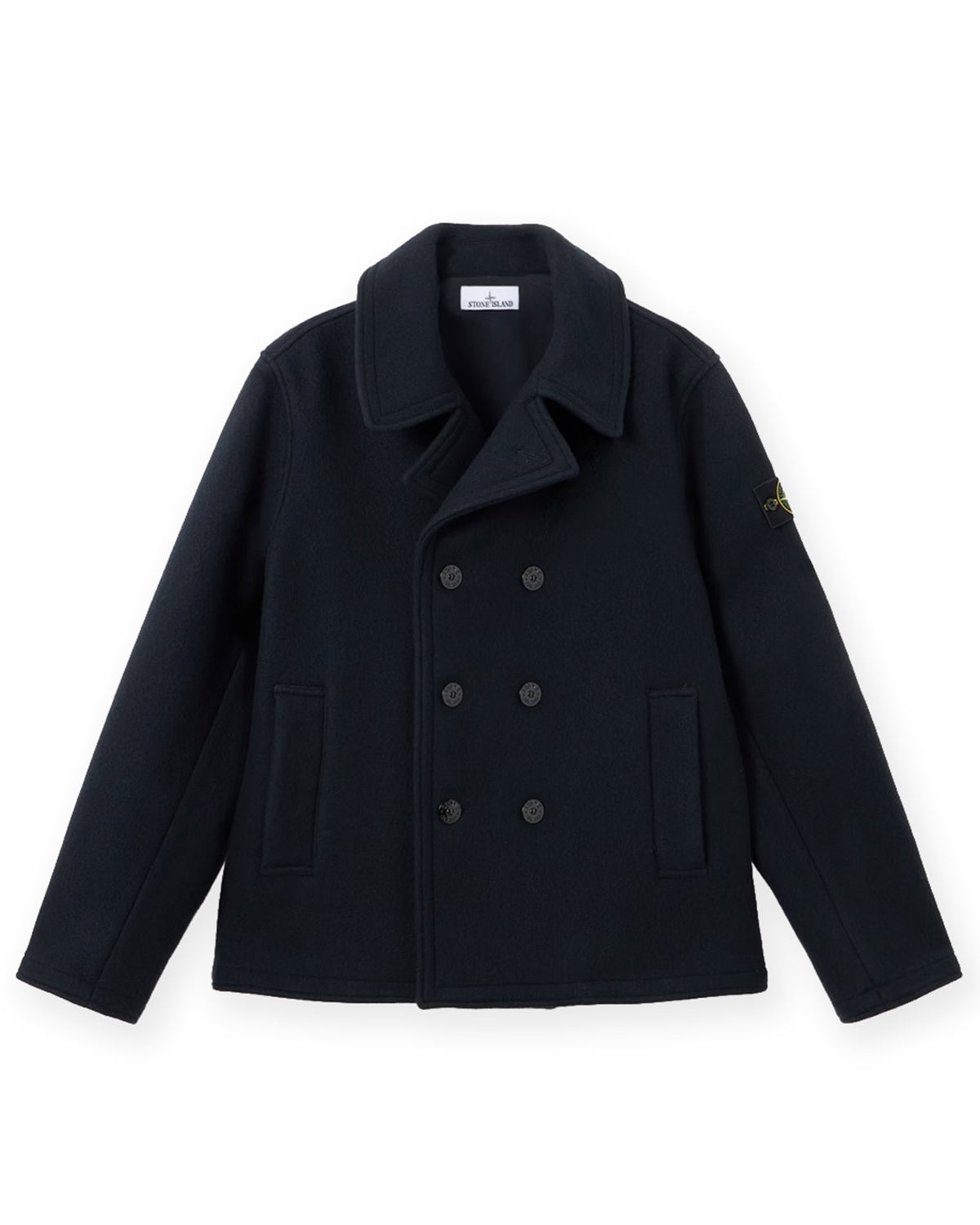 4100040 Heavy Melton Peacoat