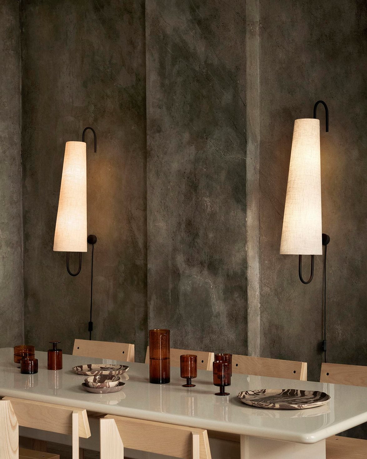 Ancora Wall Lamp 100 Black Natural
