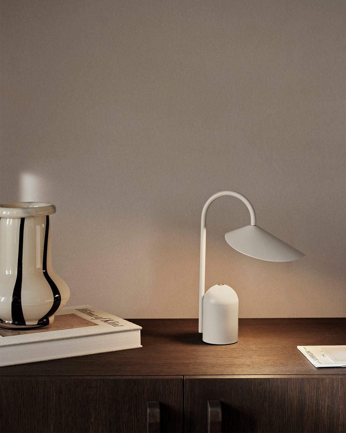 Arum Portable Table Lamp Cashmere