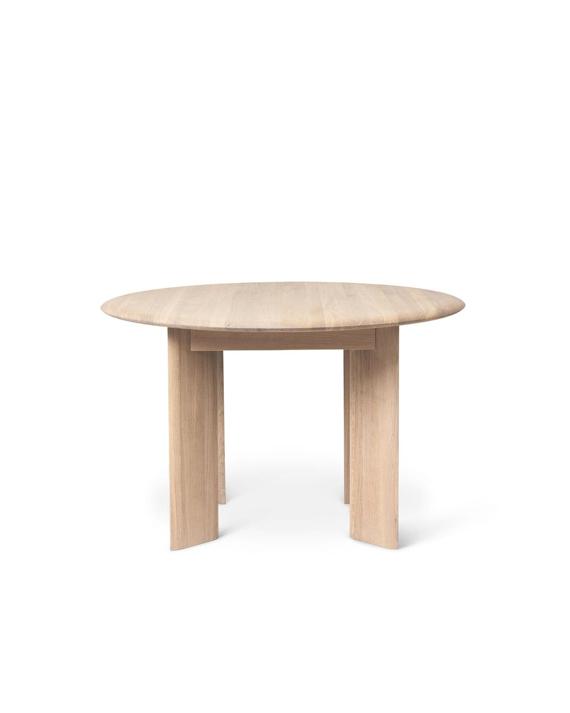 Bevel Round Table White Oiled Oak