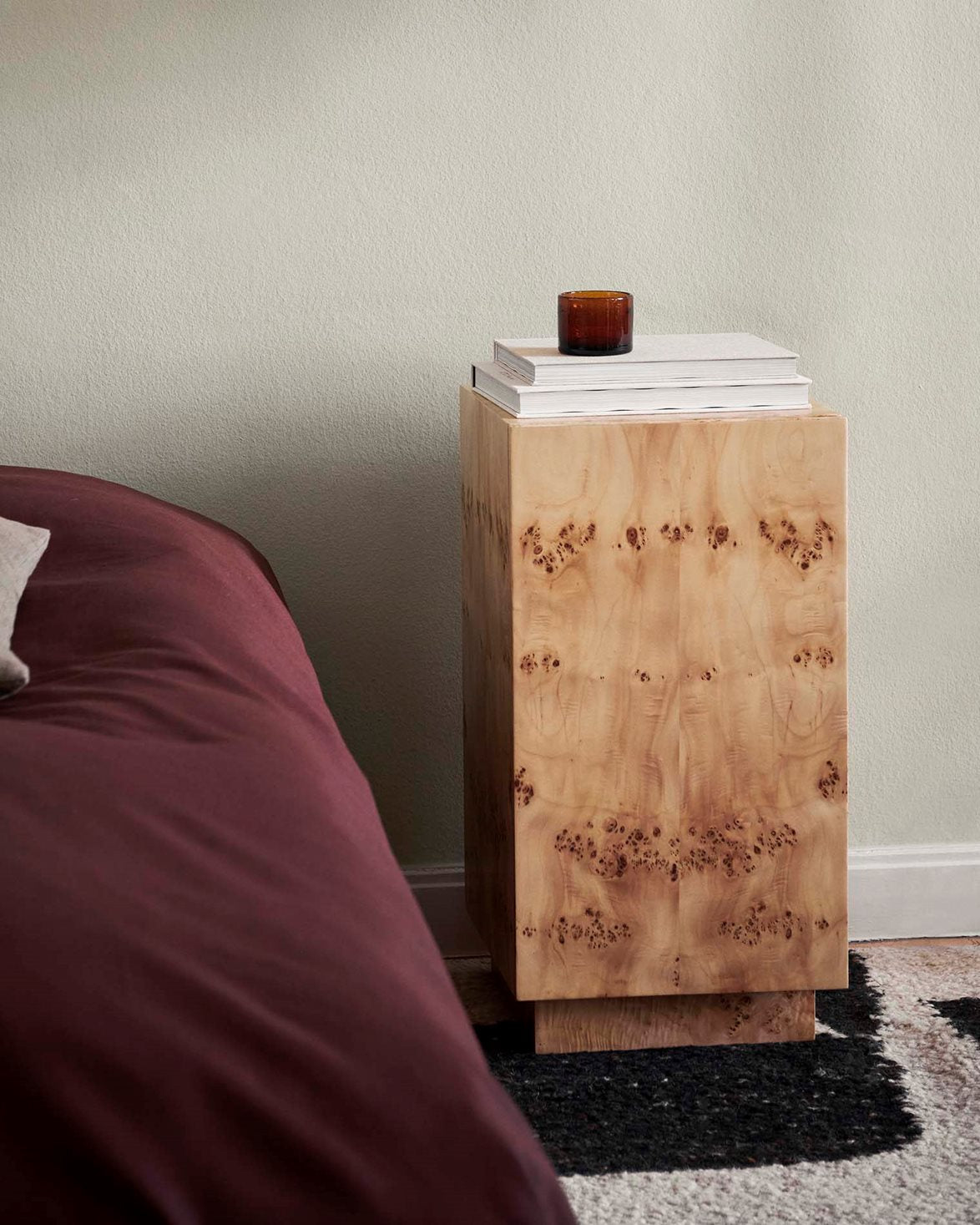 Burl Side Table Natural