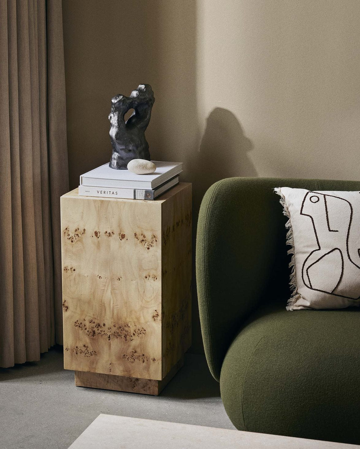 Burl Side Table Natural