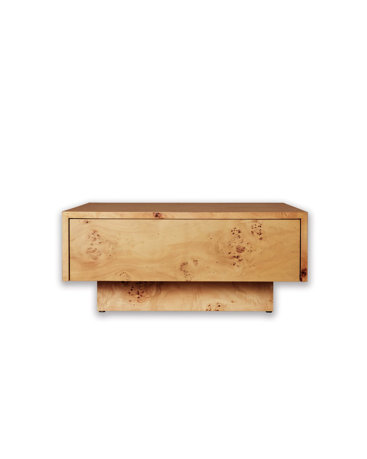 Burl Storage Coffee Table Natural Burl