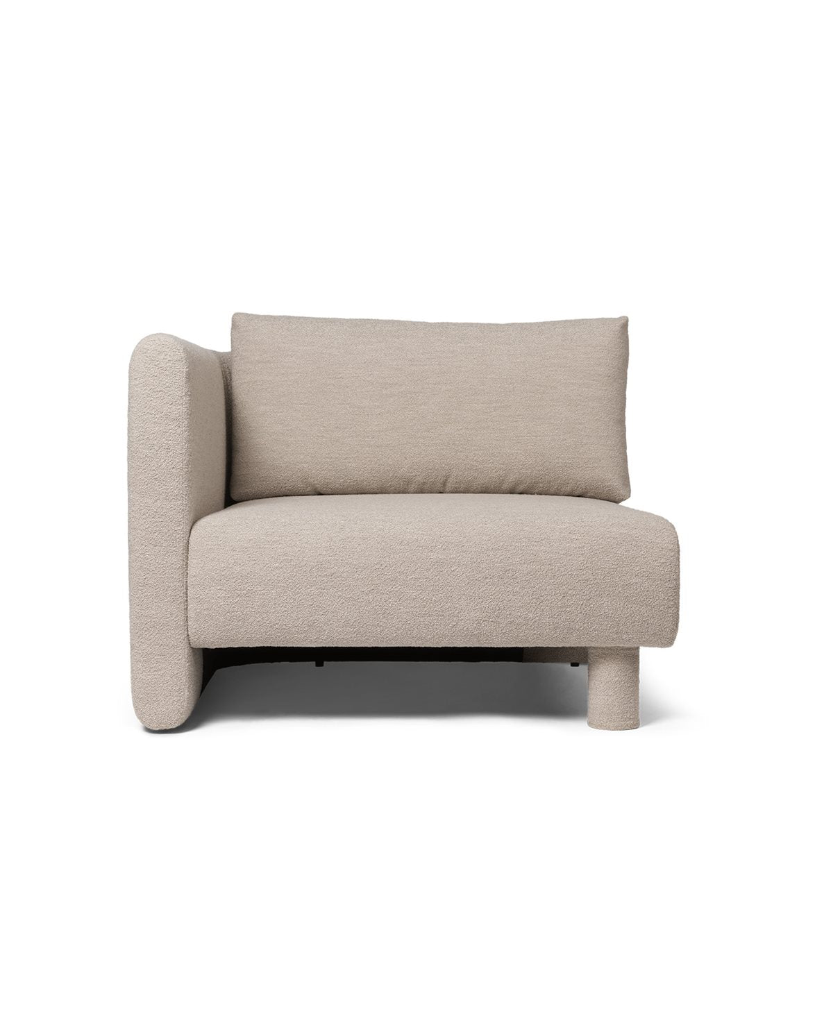 Dase Sofa Armrest Left Soft Bouclé Natural