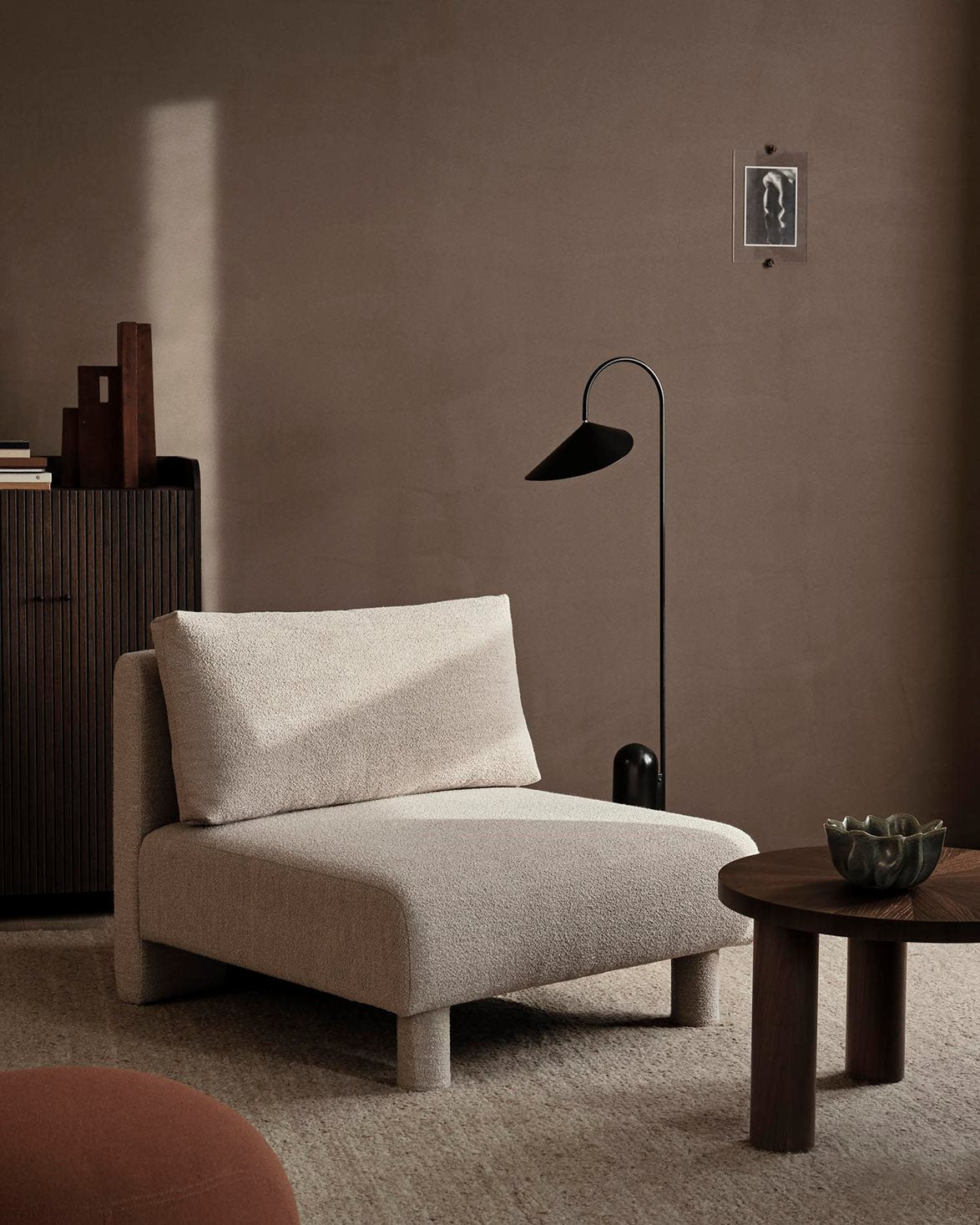 Dase Sofa Center Soft Bouclé Natural