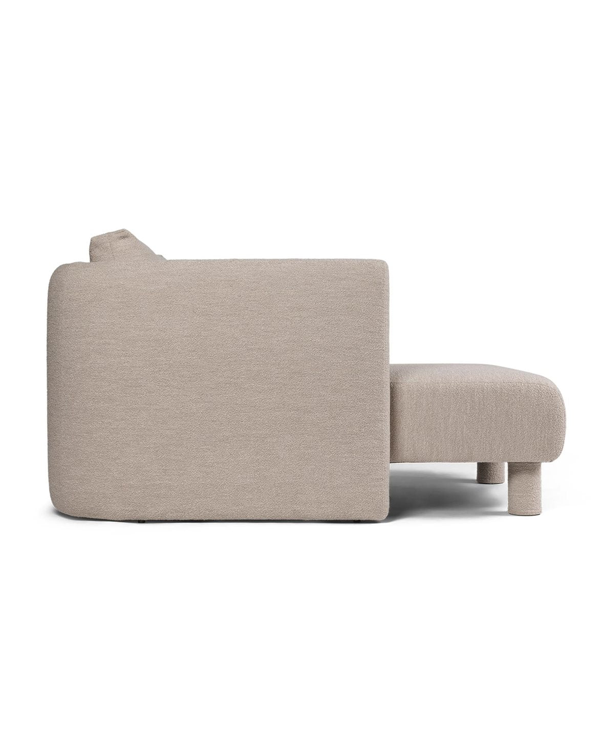 Dase Sofa Chaise Lounge Left Soft Bouclé Natural