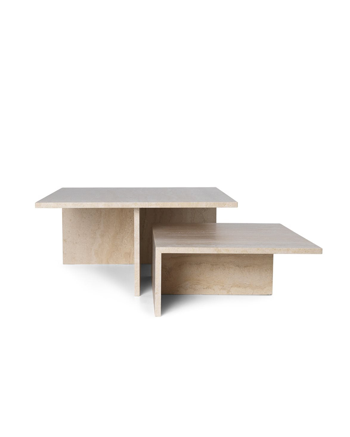 Distinct Grande Duo Table Travertine