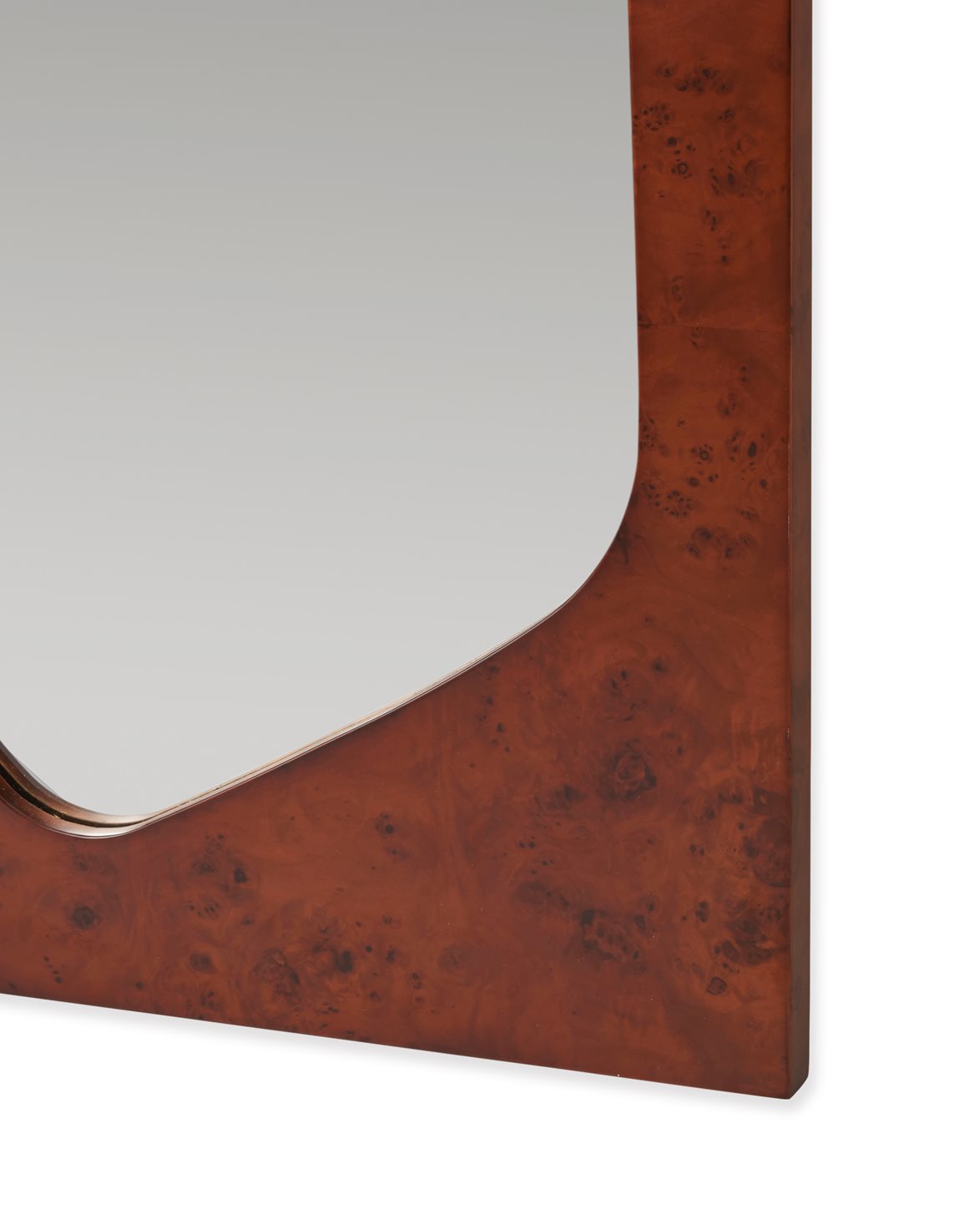 Folia Mirror Large Dark Stained Burl