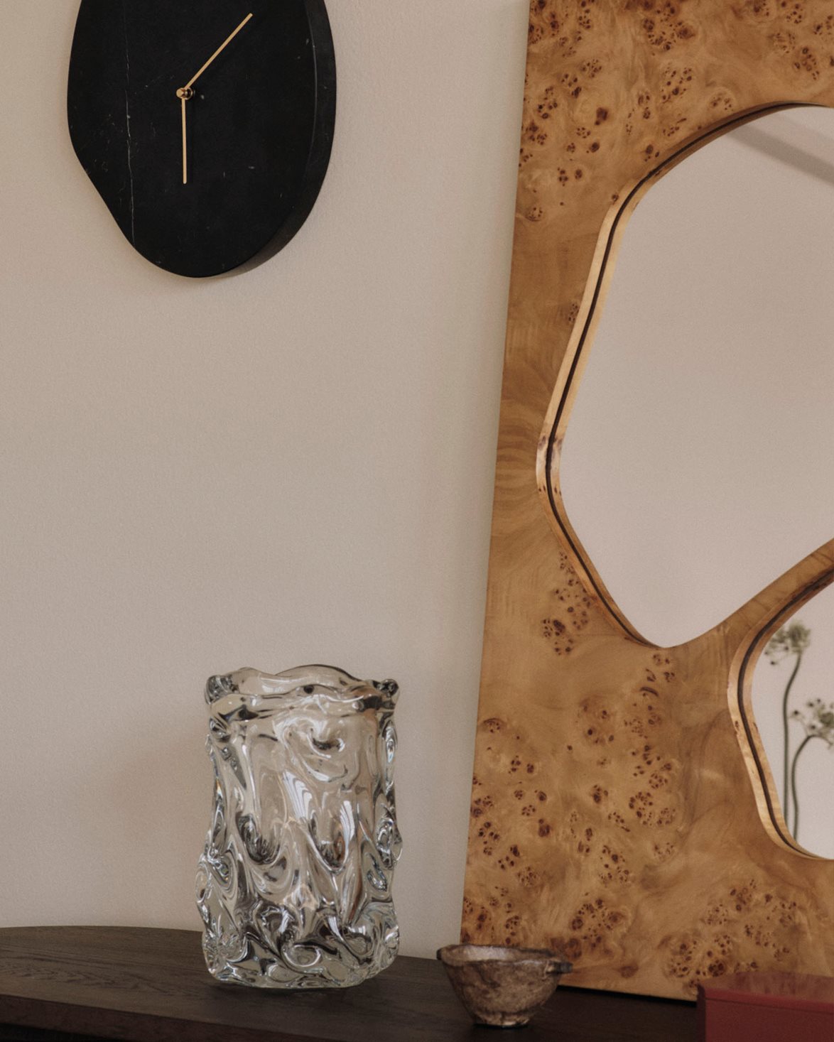 Folia Mirror Medium Natural Burl