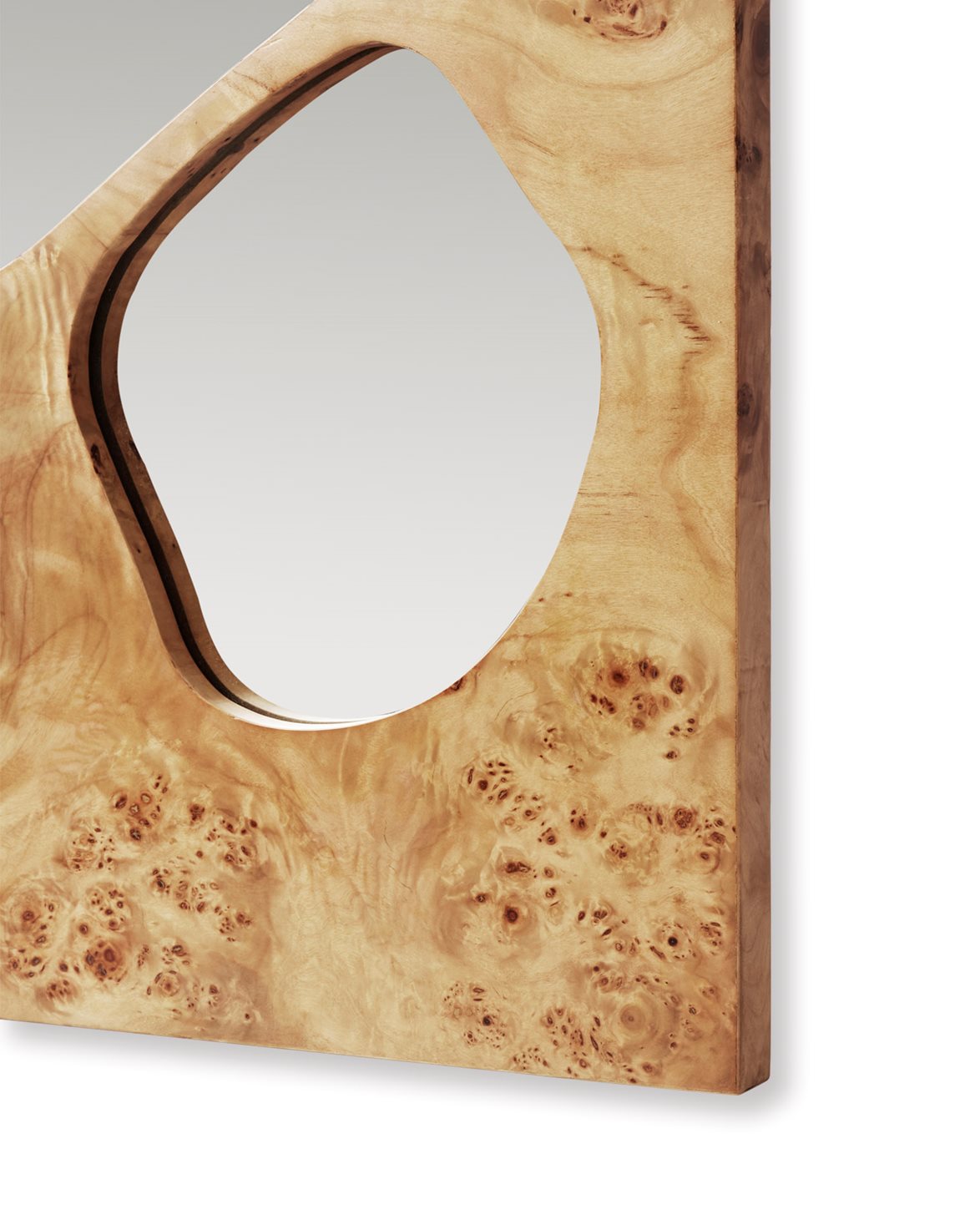 Folia Mirror Medium Natural Burl