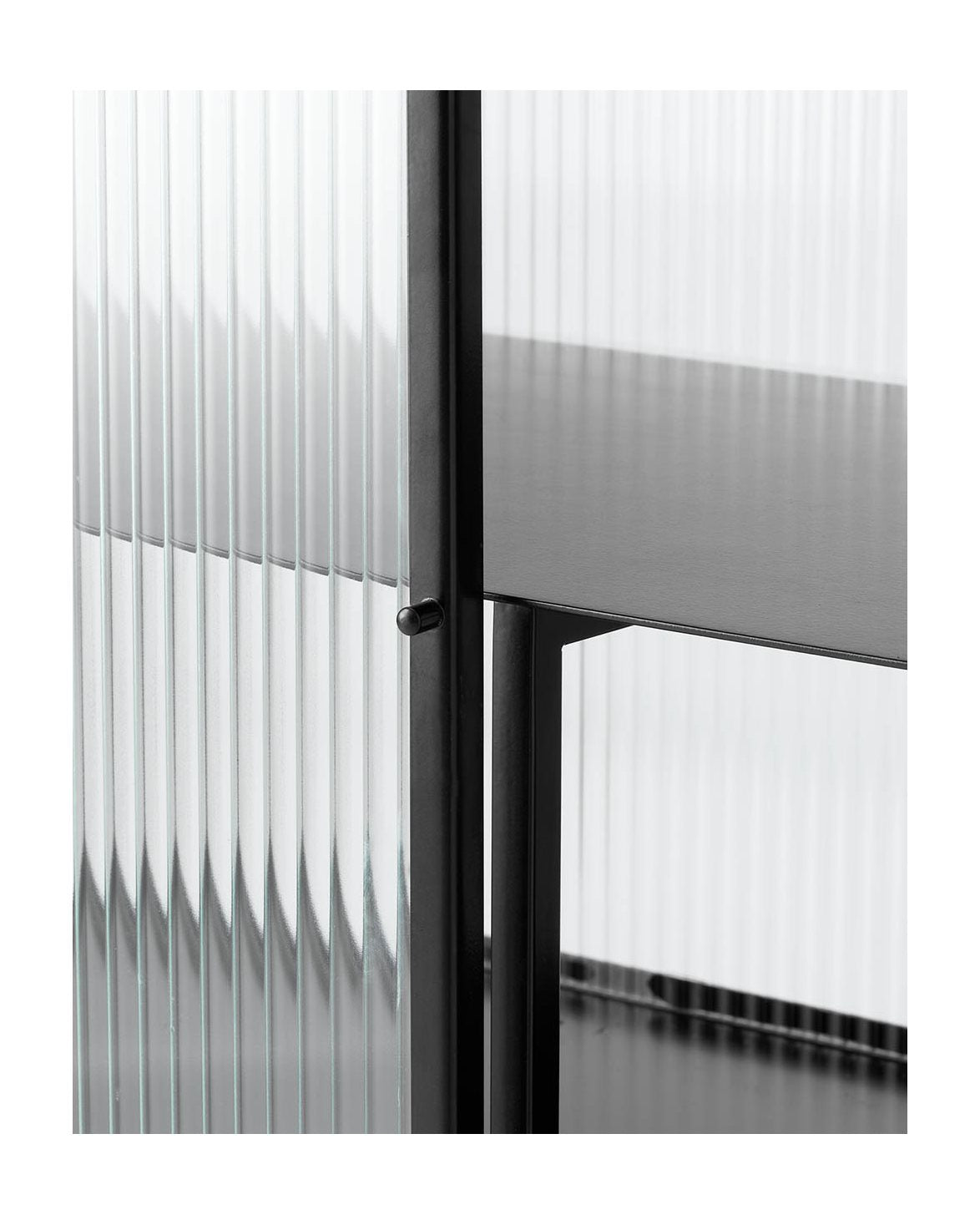 Haze Sideboard Reeded Glass Black