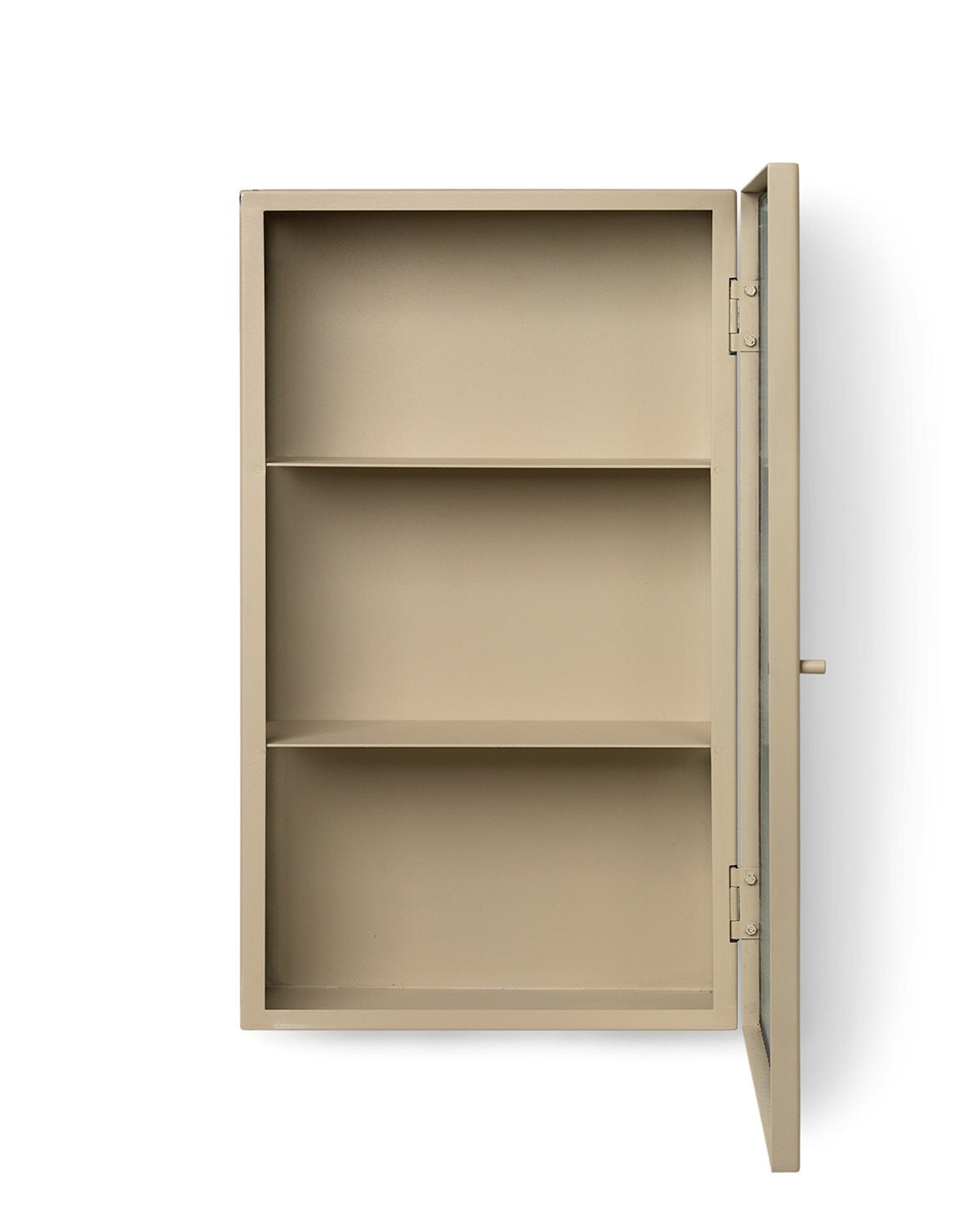Haze Wall Cabinet Reeded Glass Cashmere