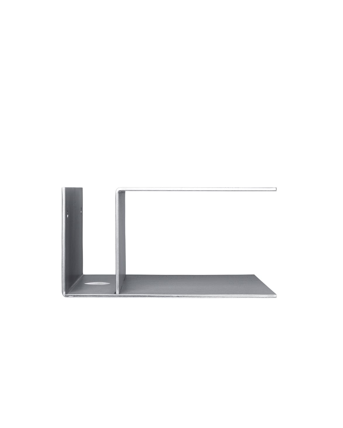 Lager Bedside Table Aluminium