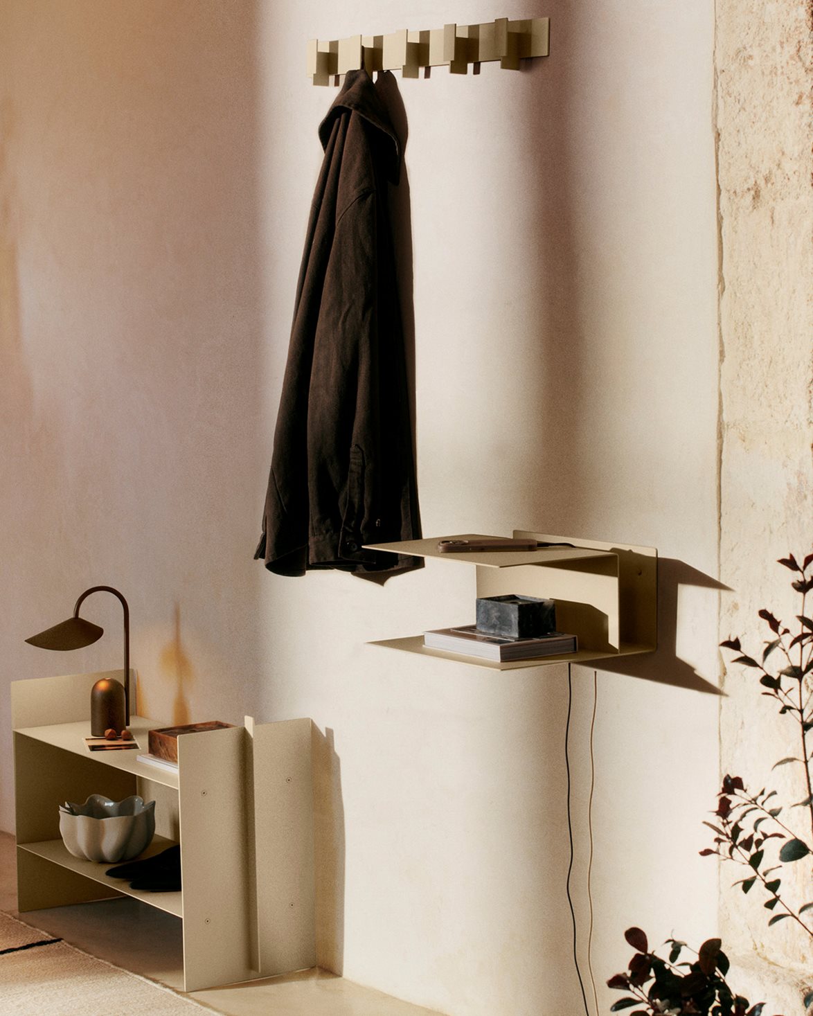 Lager Bedside Table Cashmere