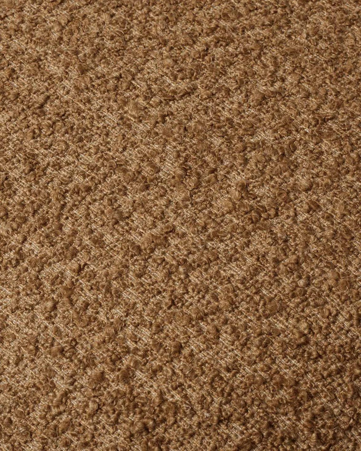 Orbo Lounge Chair Raw Bouclé Tan