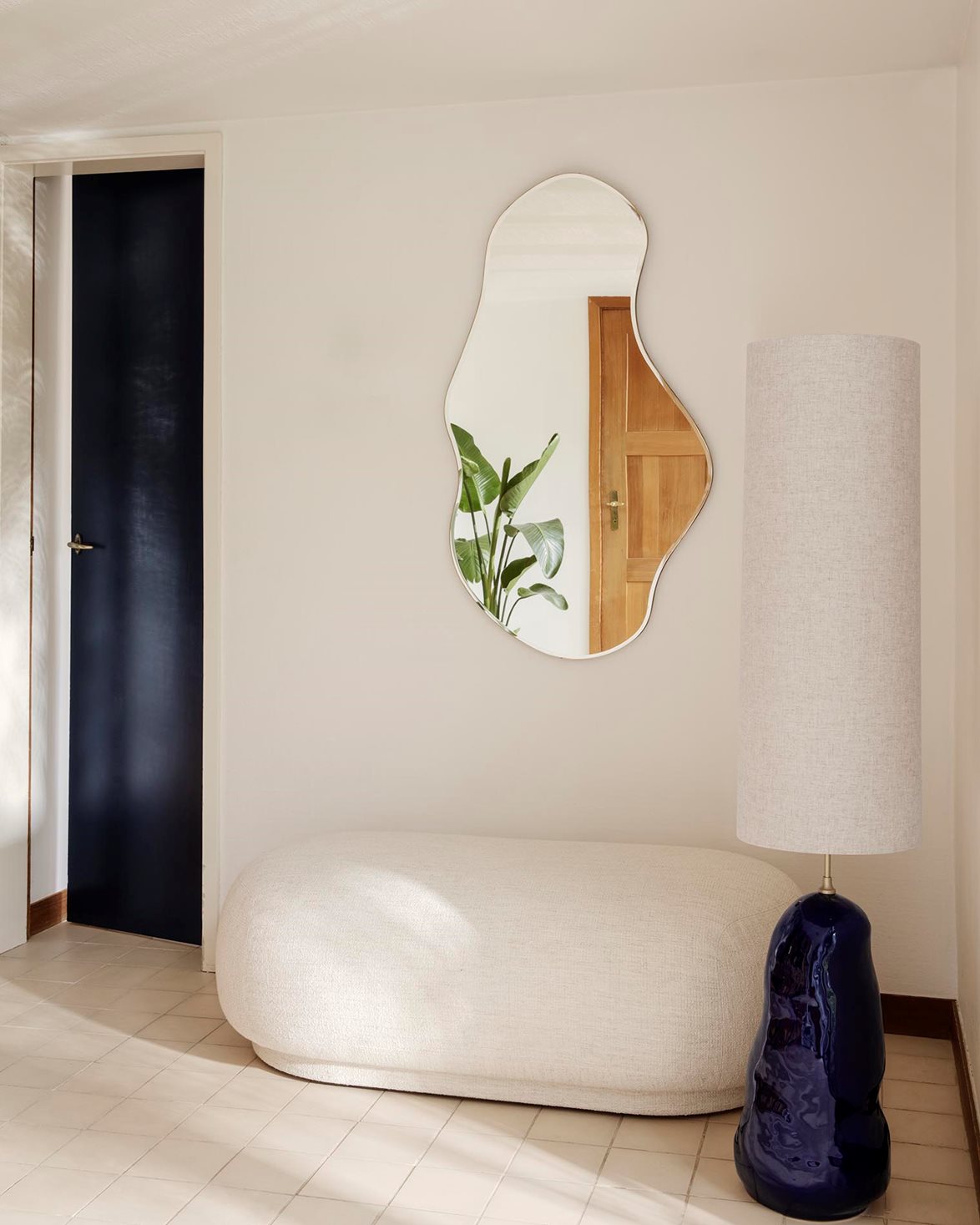 Pond Mirror Large Brass