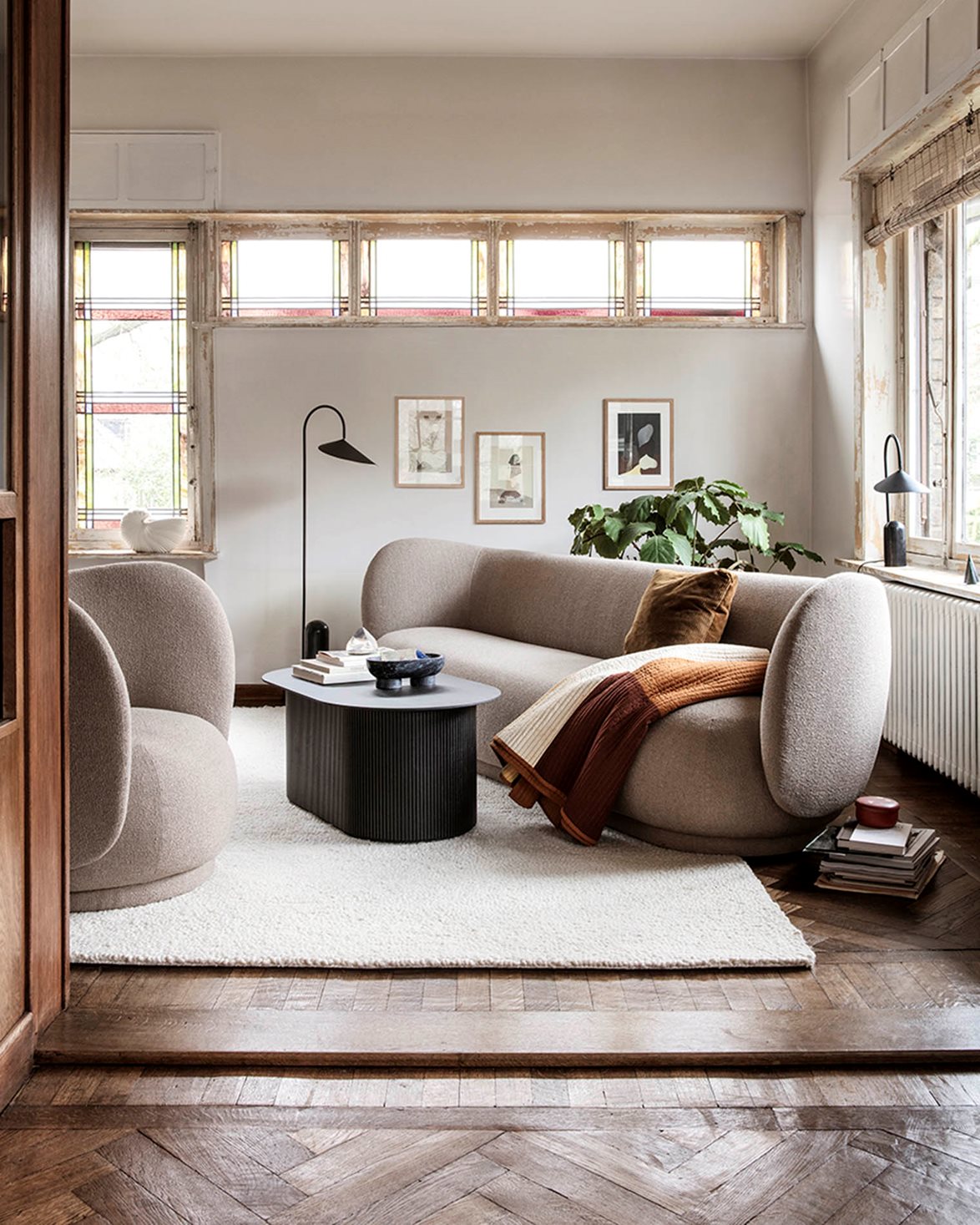 Rico Sofa Boucle 3-Seater Sand