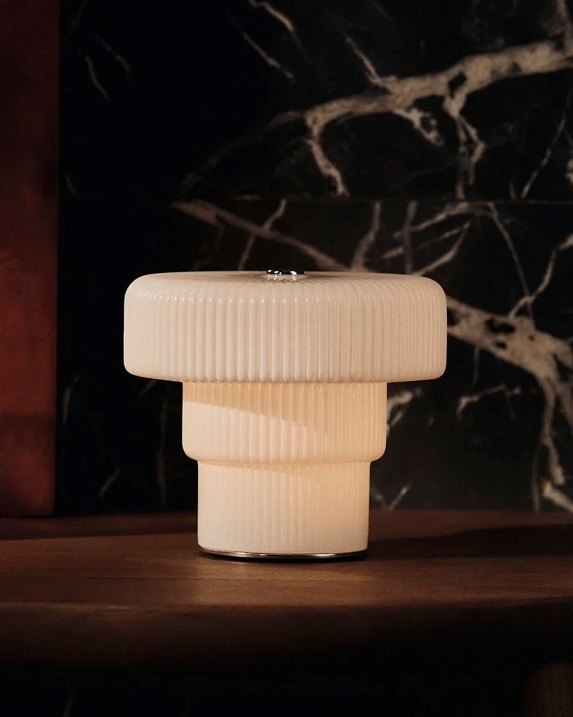 Ripple Portable Lamp White