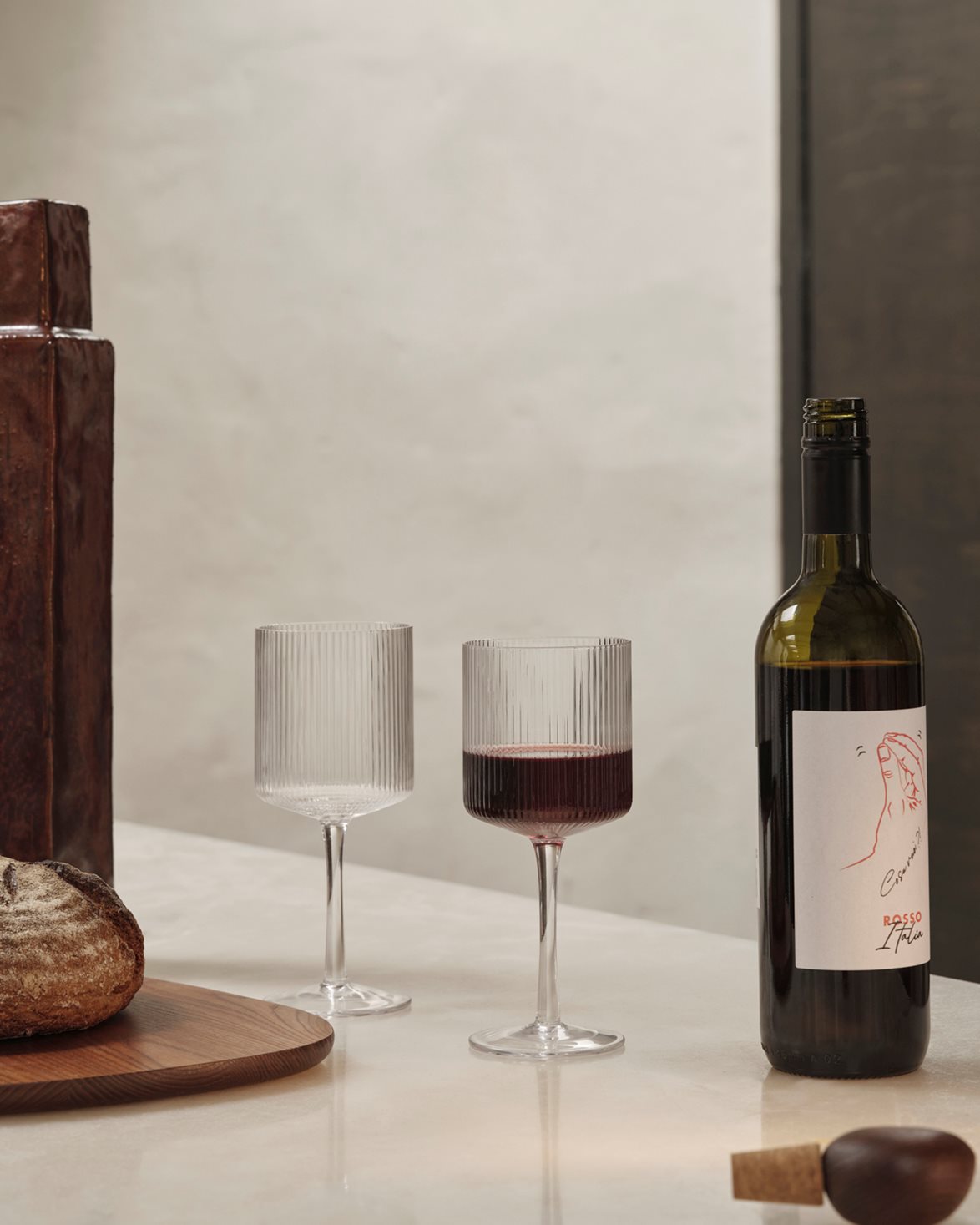 Ripple Red Wine Glasses 2-Pack Clear