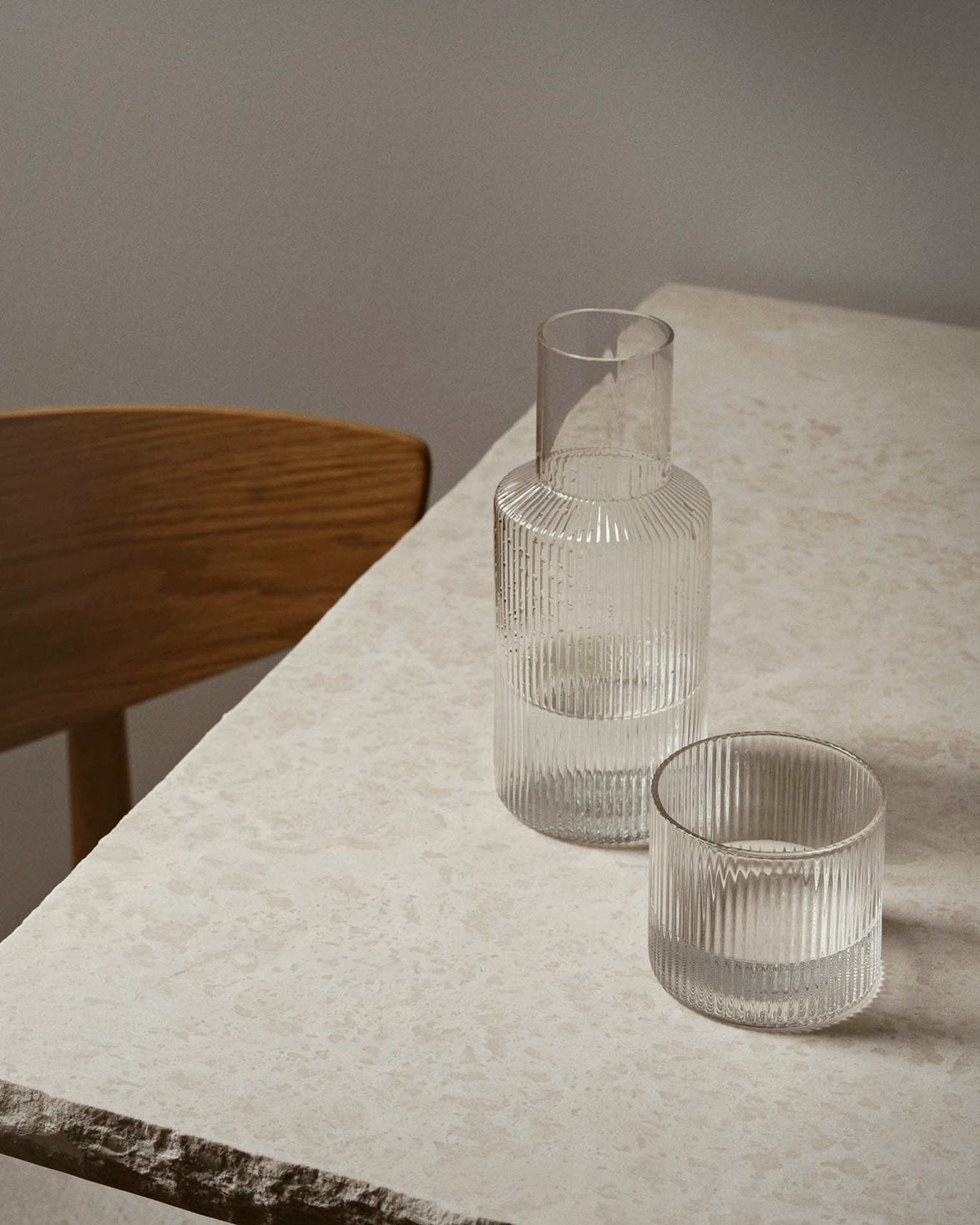 Ripple Small Carafe Set Clear