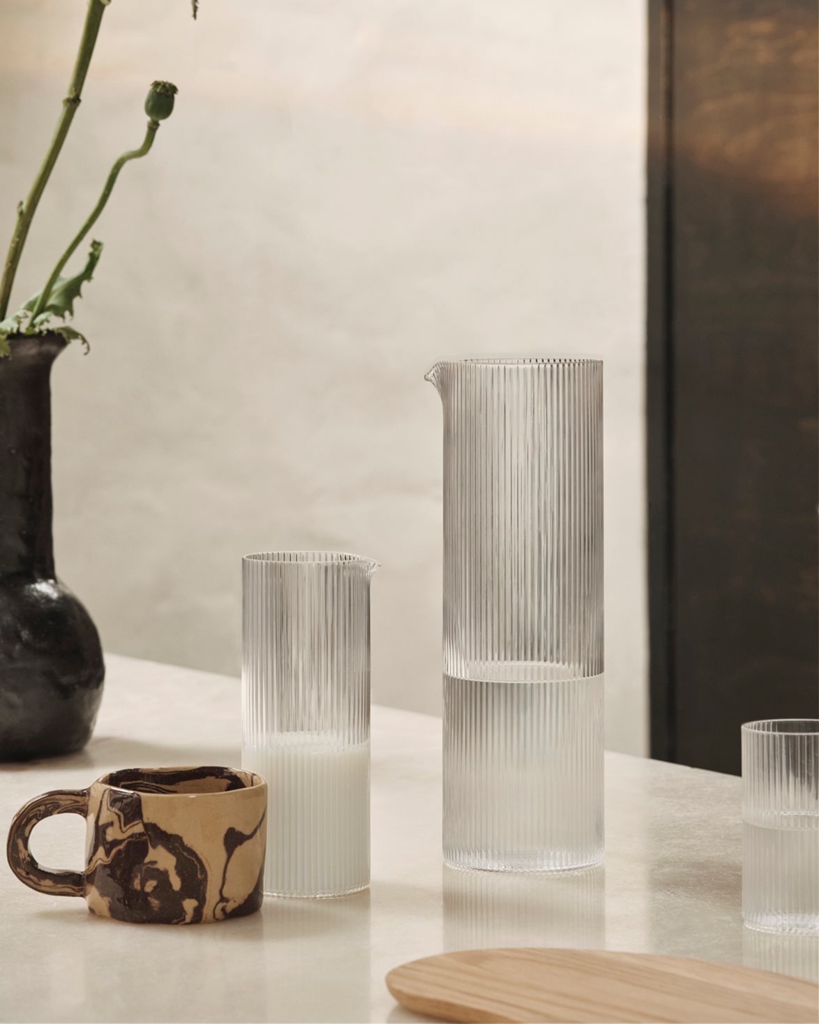 Ripple Water Jug Clear