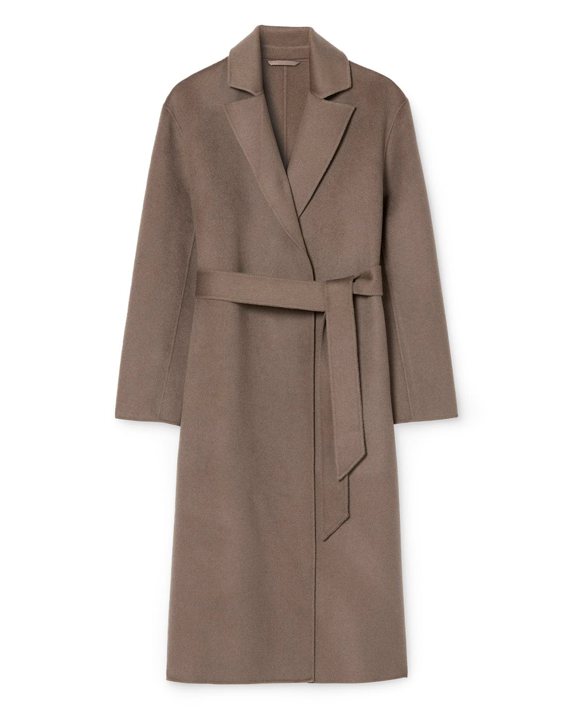 Alyssa Doublé Coat Taupe Brown