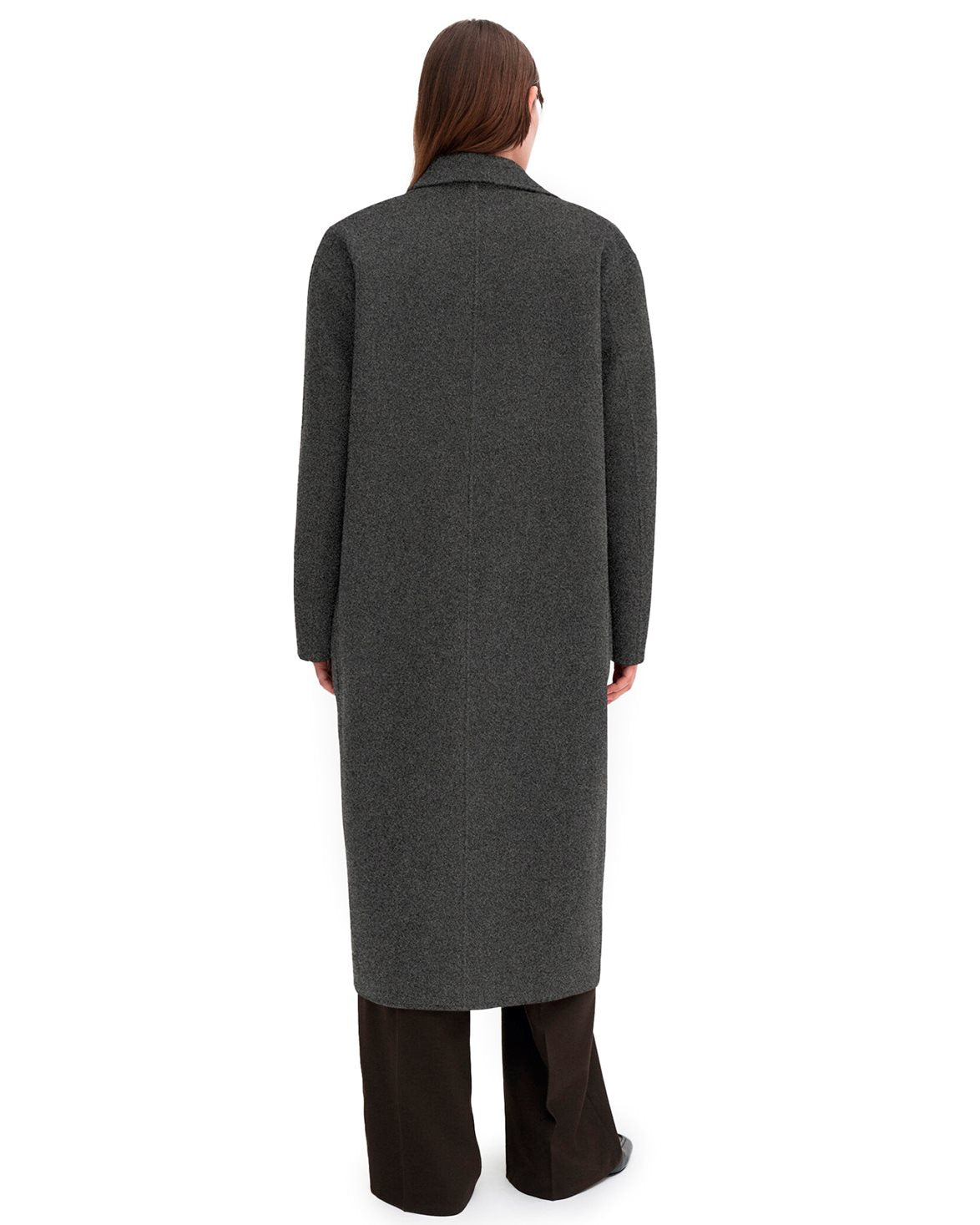 Amelia Doublé Coat Dark Grey Melange