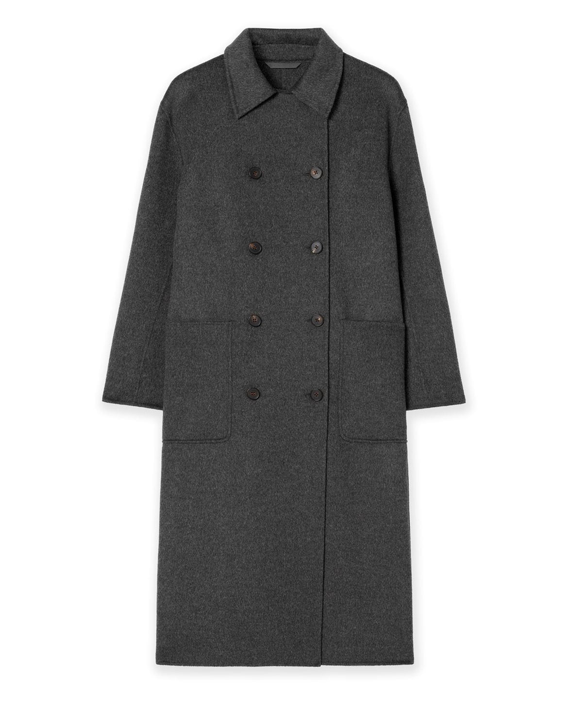 Amelia Doublé Coat Dark Grey Melange